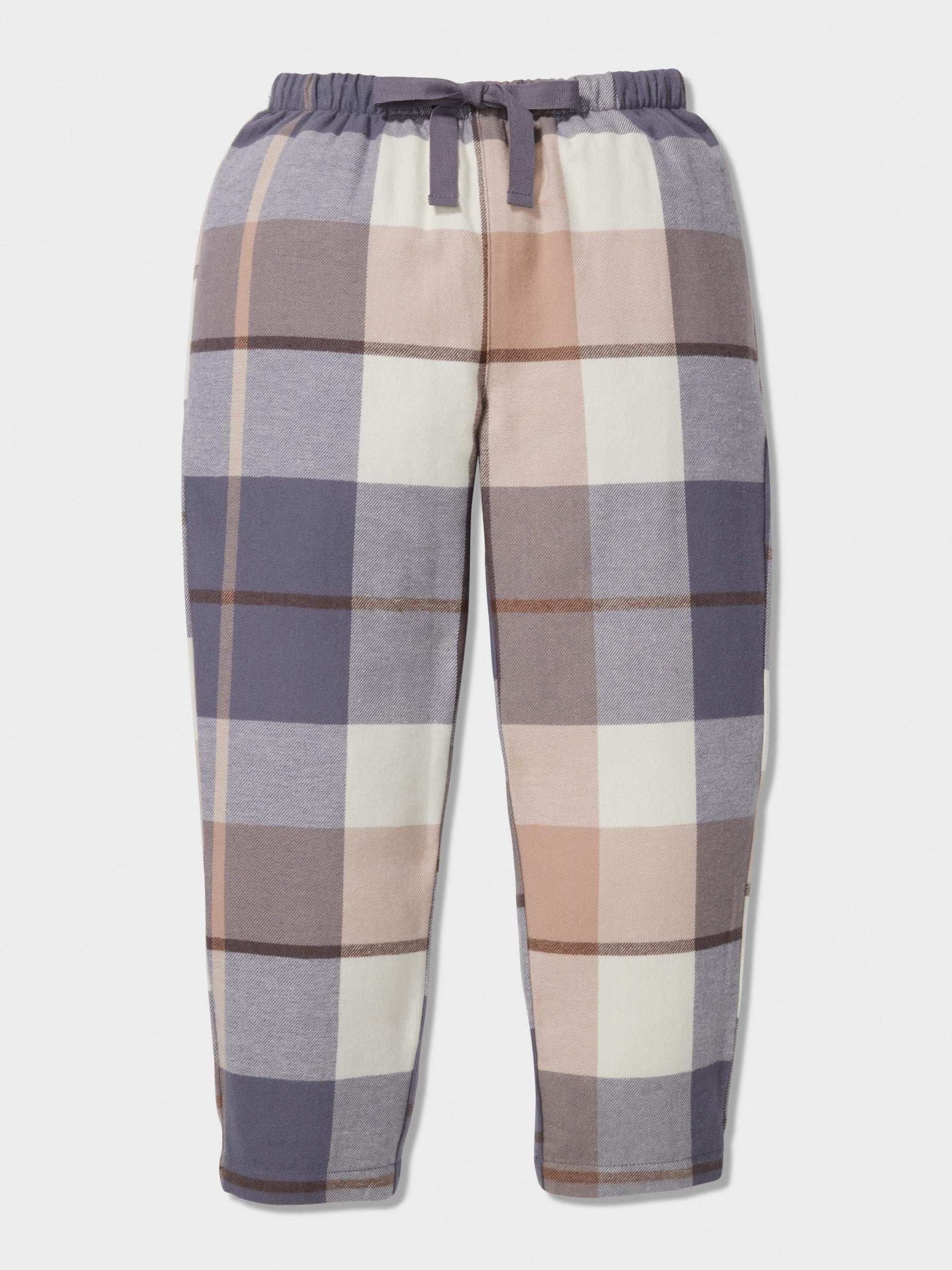 Boys Charcoal Check Classic Long Pj Set multi