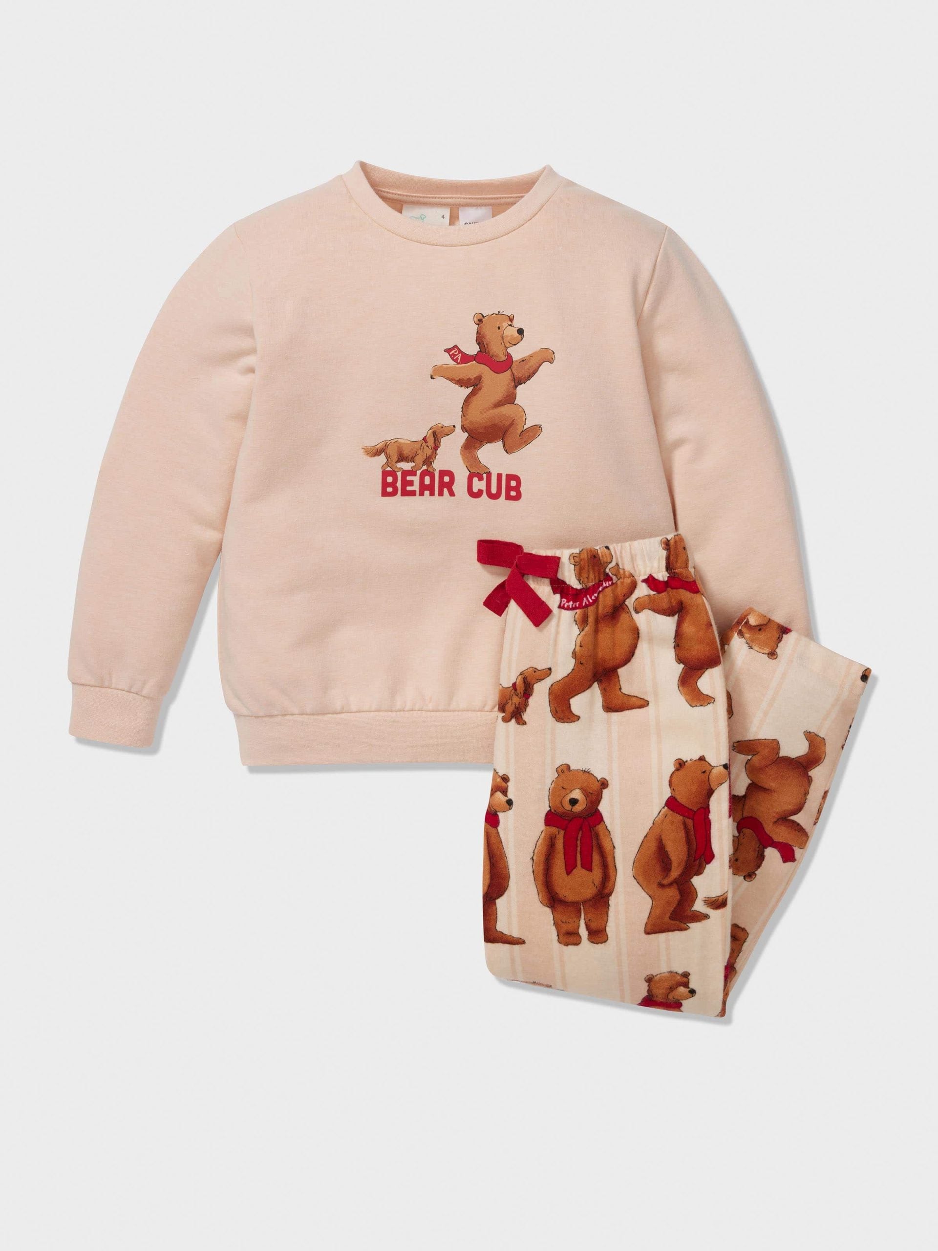 Kids Bear Cub Long Pj Set multi