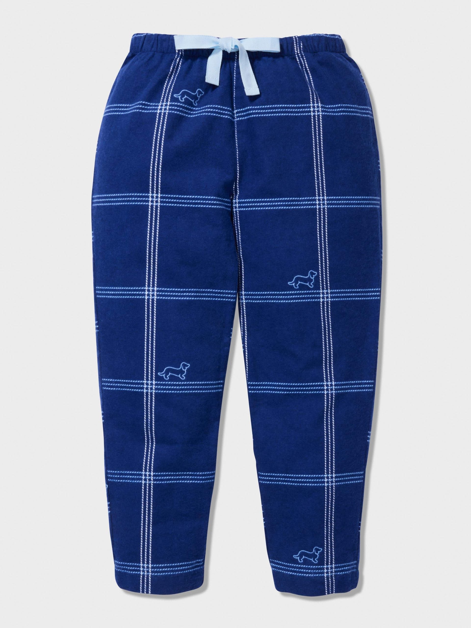 Boys Windowpane Check Long Pj Set multi