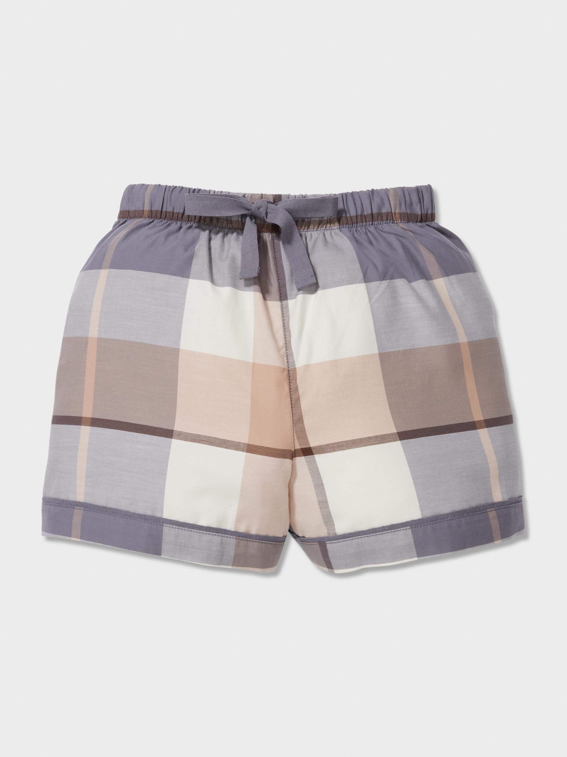Boys Charcoal Check Classic Short Pj Set multi