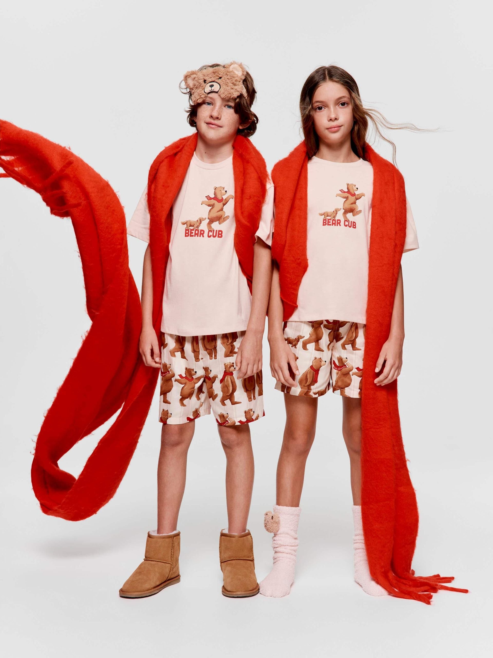 Kids Bear Cub Short Pj Set multi