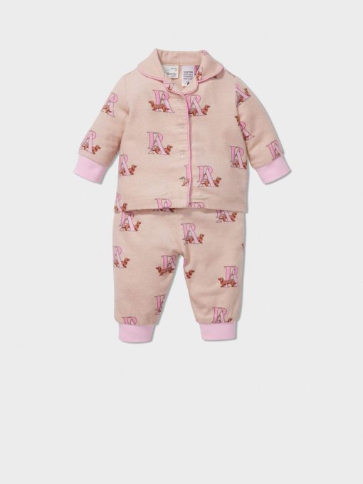 Baby Girl P.A. Logo Long Classic Pj Set multi