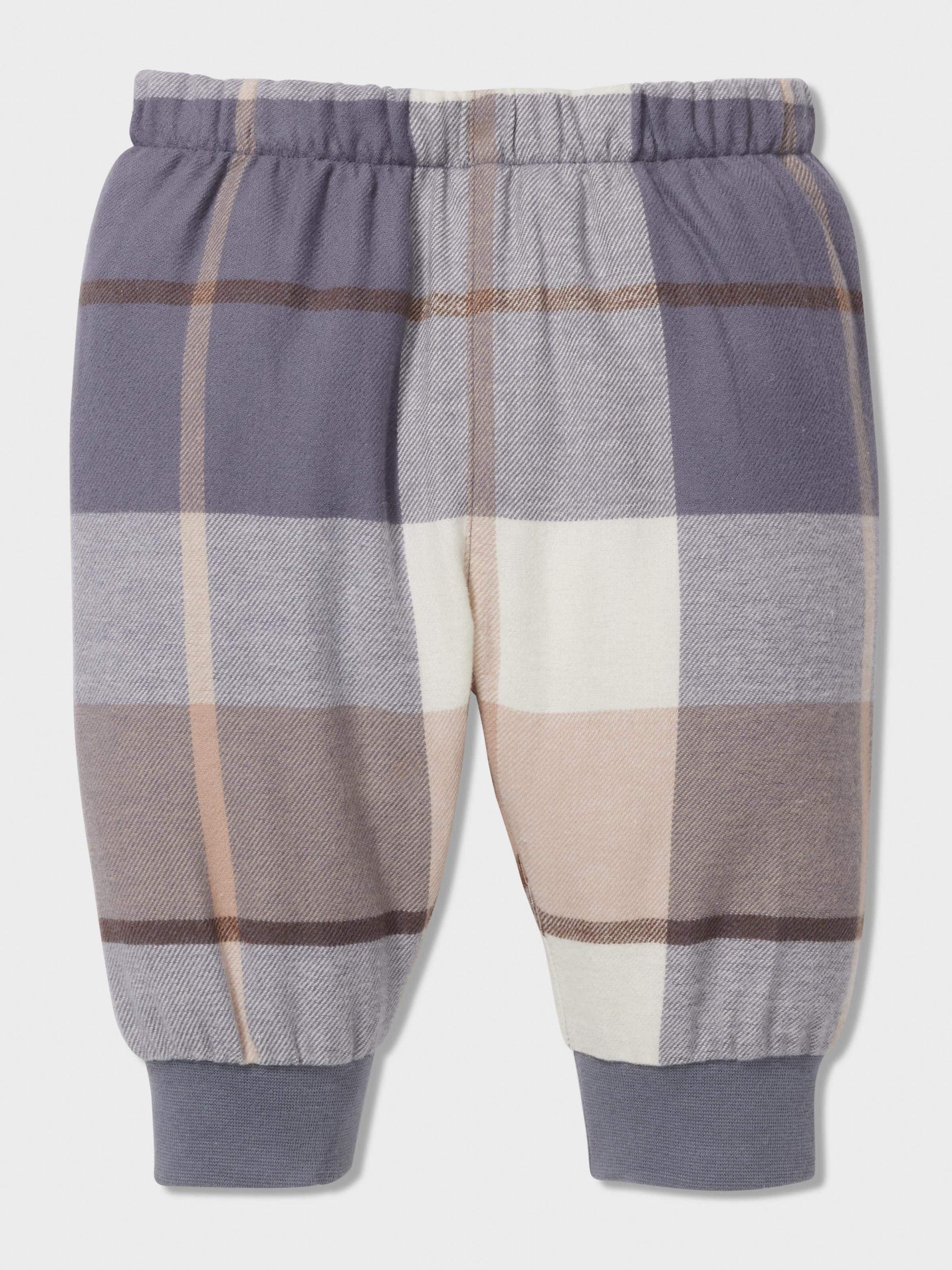 Baby Charcoal Check Long Classic Pj Set multi