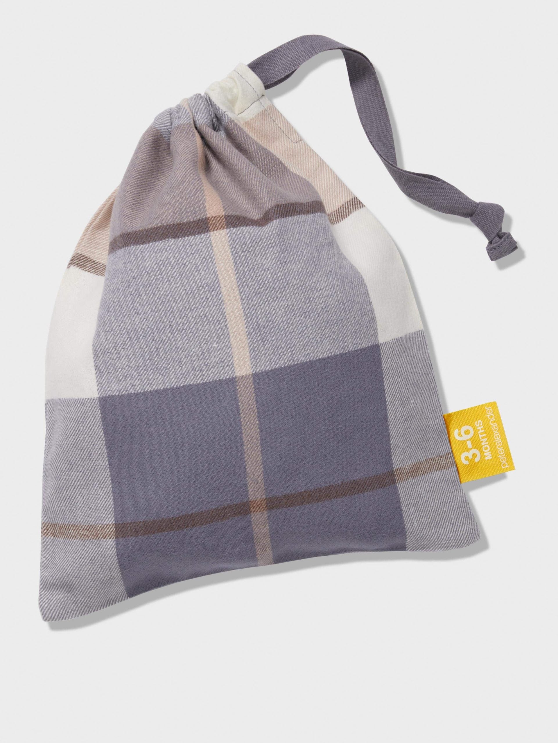 Baby Charcoal Check Long Classic Pj Set multi