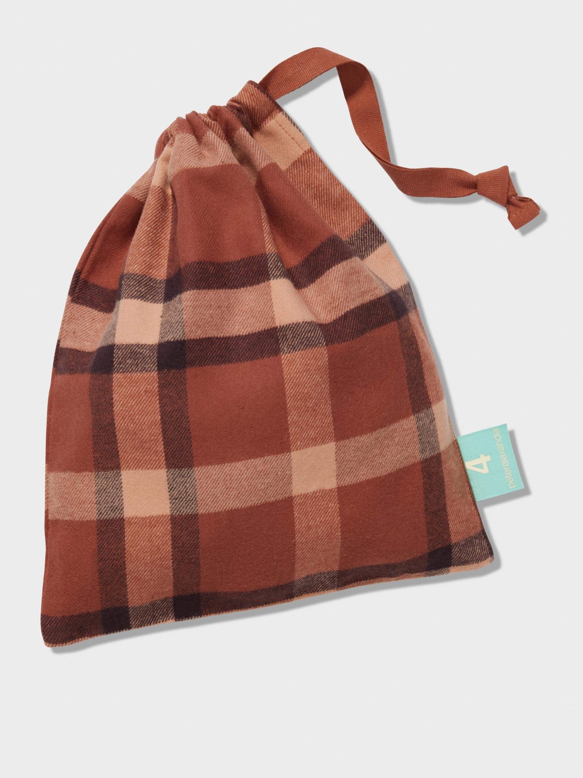 Jnr Boys Brown Check Long Classic Pj Set multi