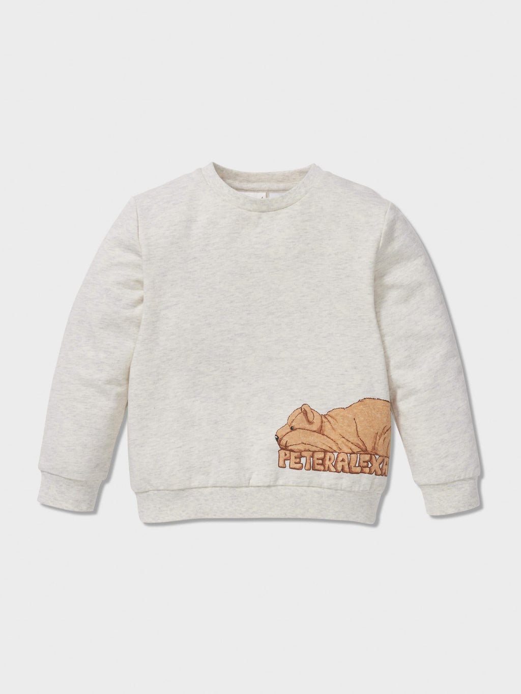 Jnr Kids Sleepy Bear Long Pj Set oatmeal