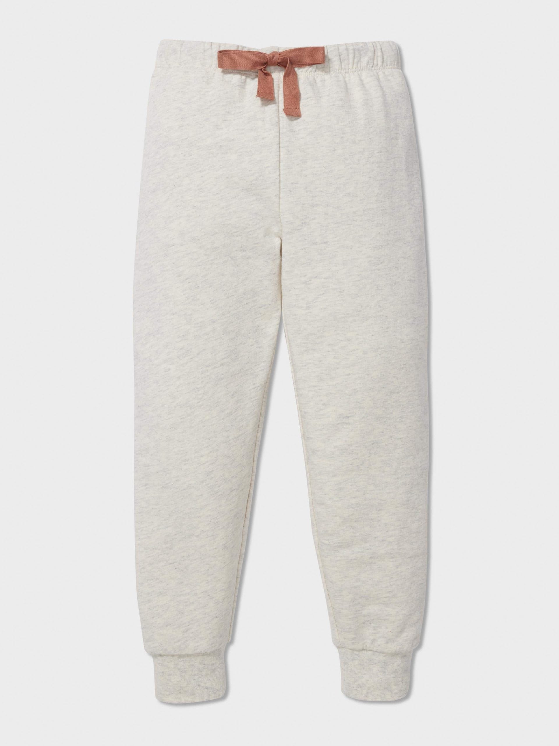 Jnr Kids Sleepy Bear Long Pj Set oatmeal