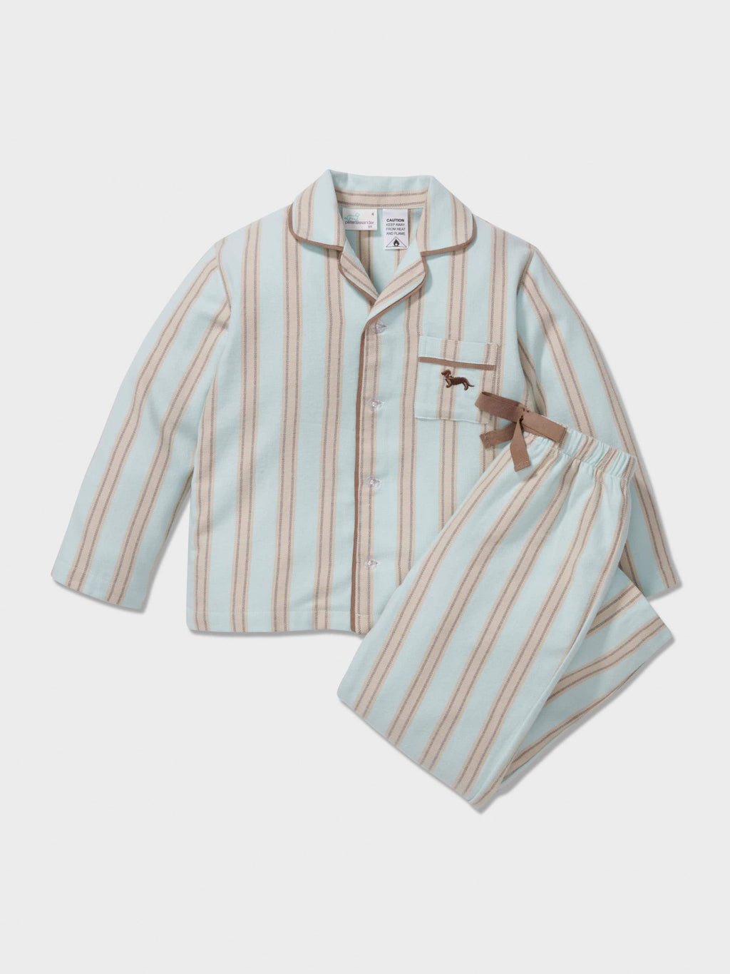 Boys Mint Choc Long Classic Pj Set multi