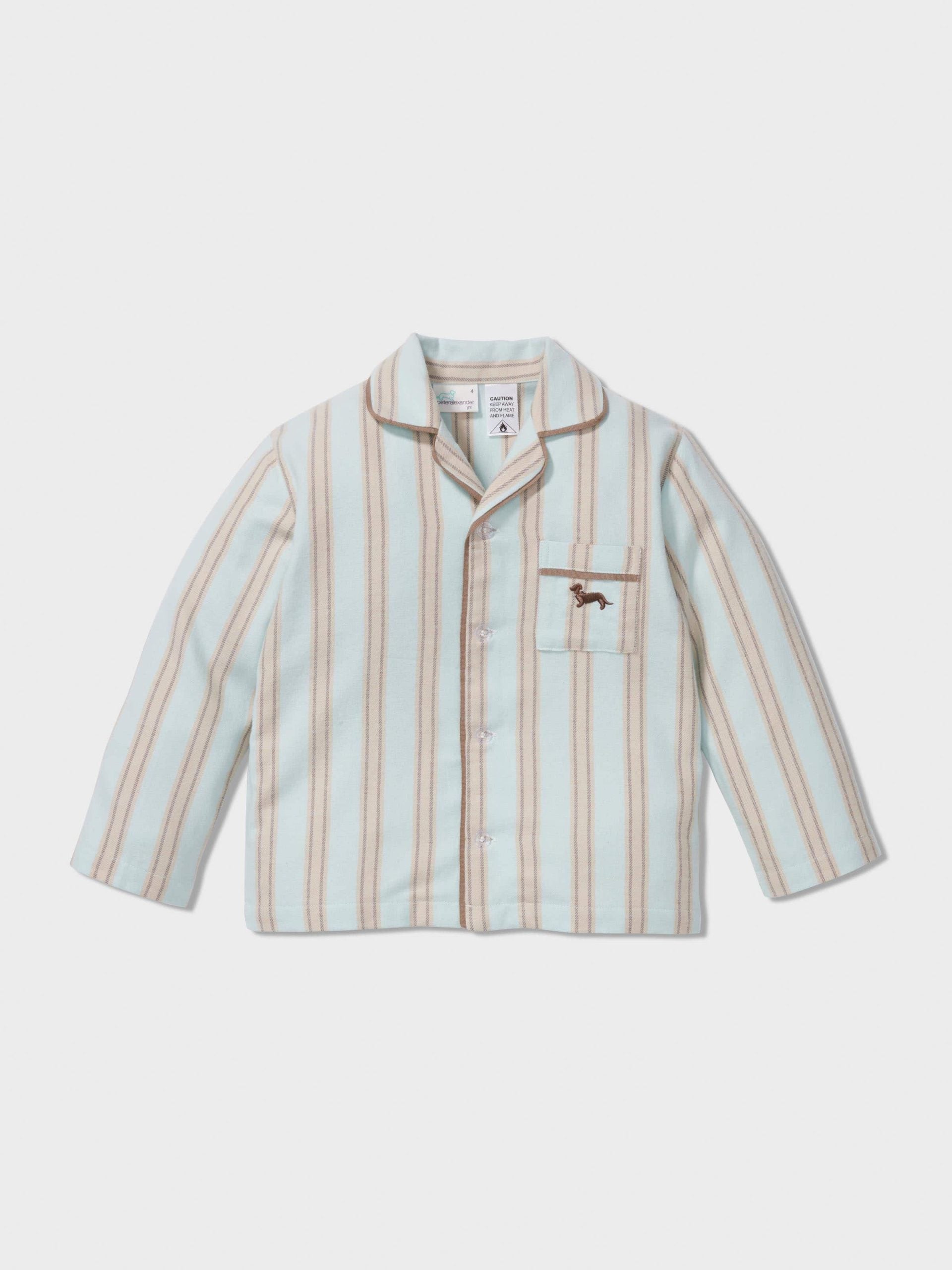 Boys Mint Choc Long Classic Pj Set multi