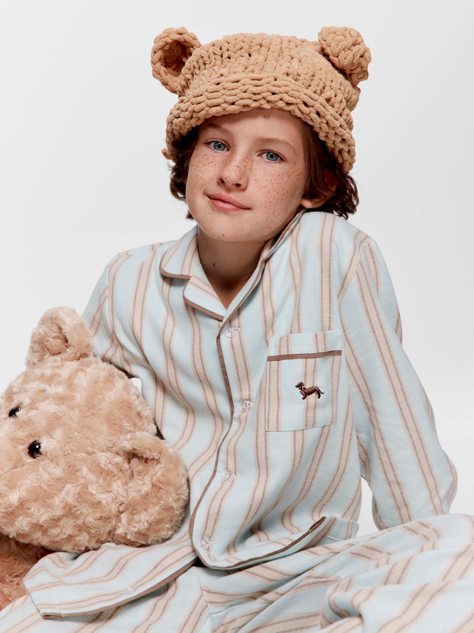 Boys Mint Choc Long Classic Pj Set multi