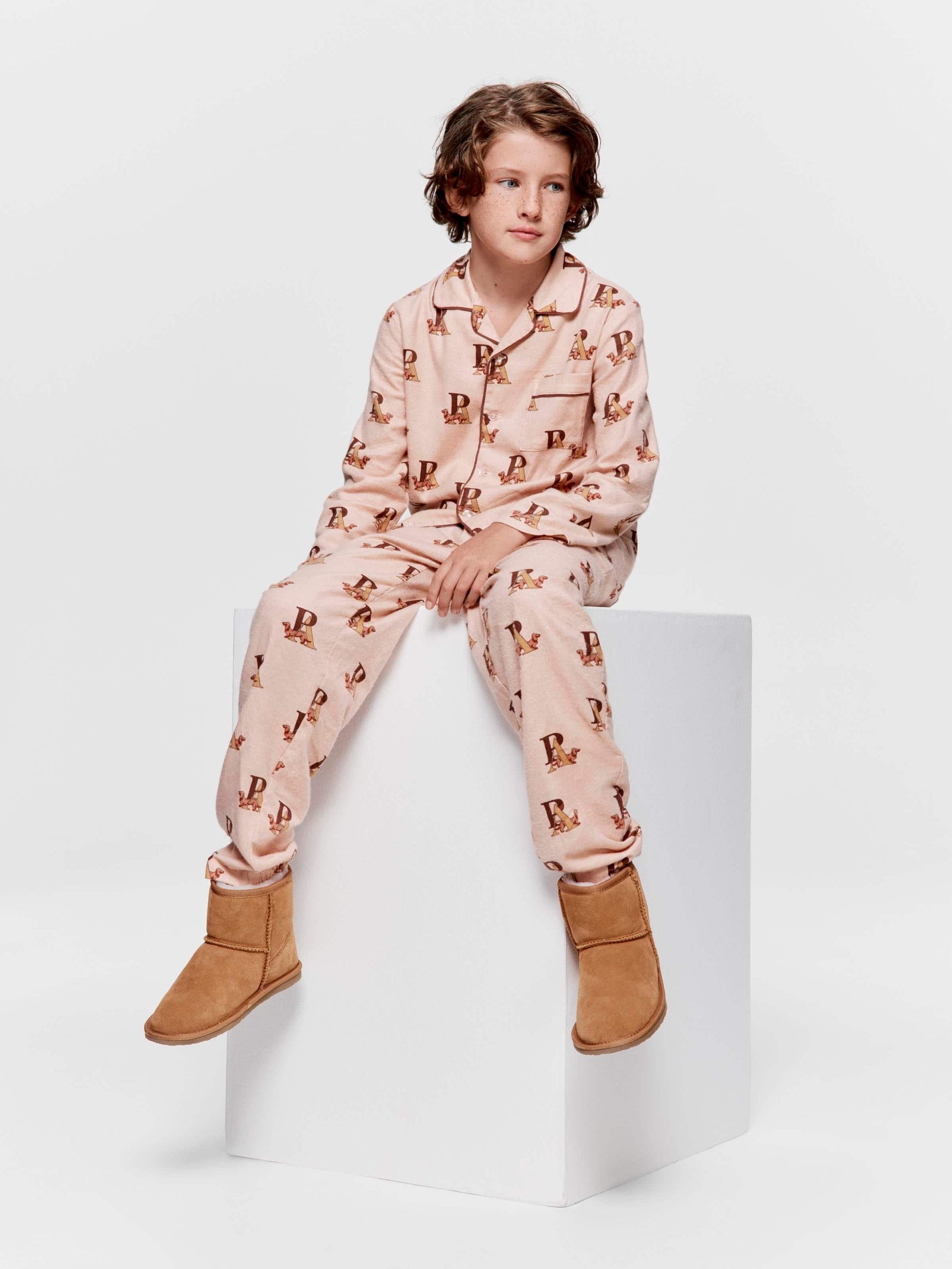 Boys P.A. Logo Long Classic Pj Set multi