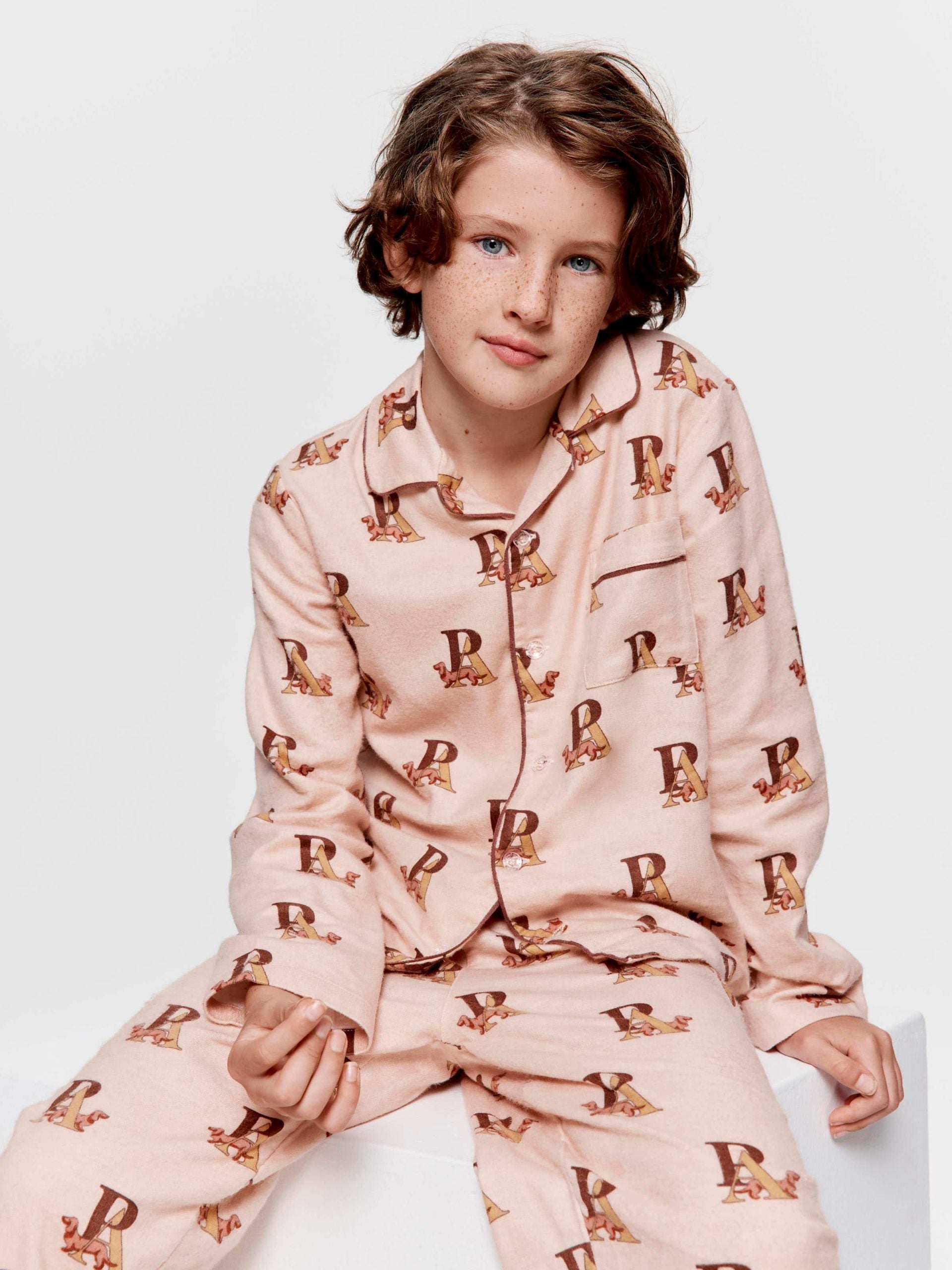 Boys P.A. Logo Long Classic Pj Set multi