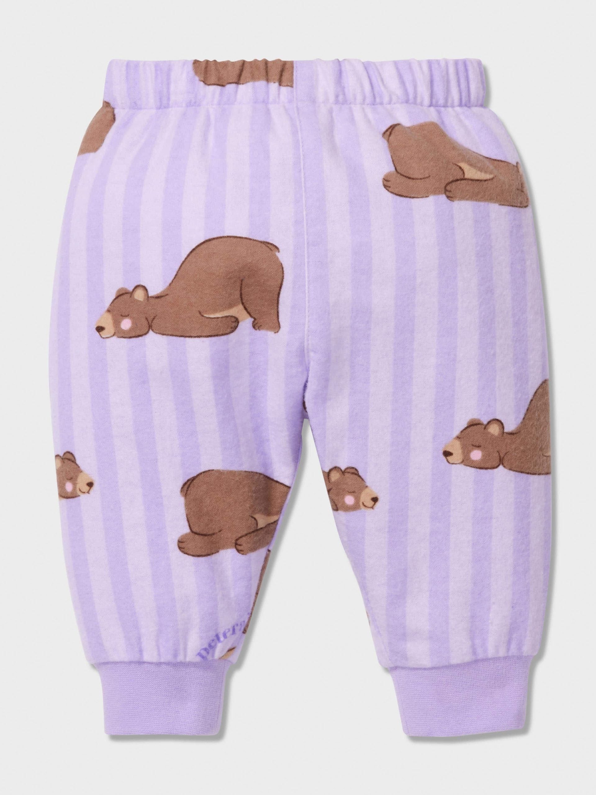 Baby Lilac Bear Classic Pj Set lilac