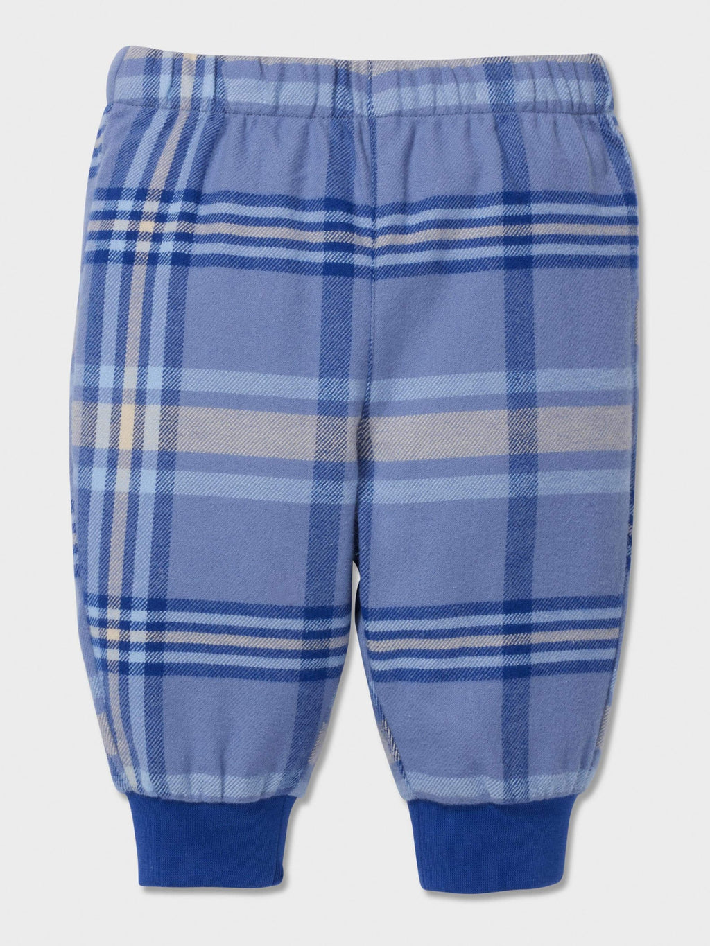Baby Blue Check Long Pj Set multi