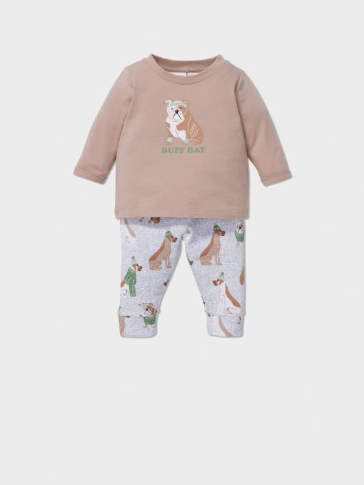 Baby Ruff Day Long Pj Set Multi