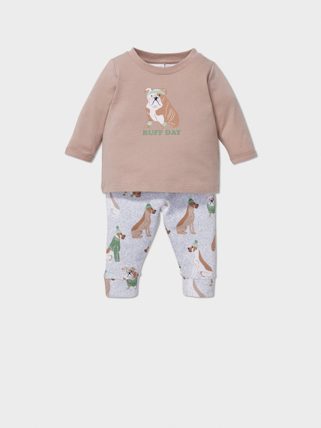 Baby Ruff Day Long Pj Set Multi