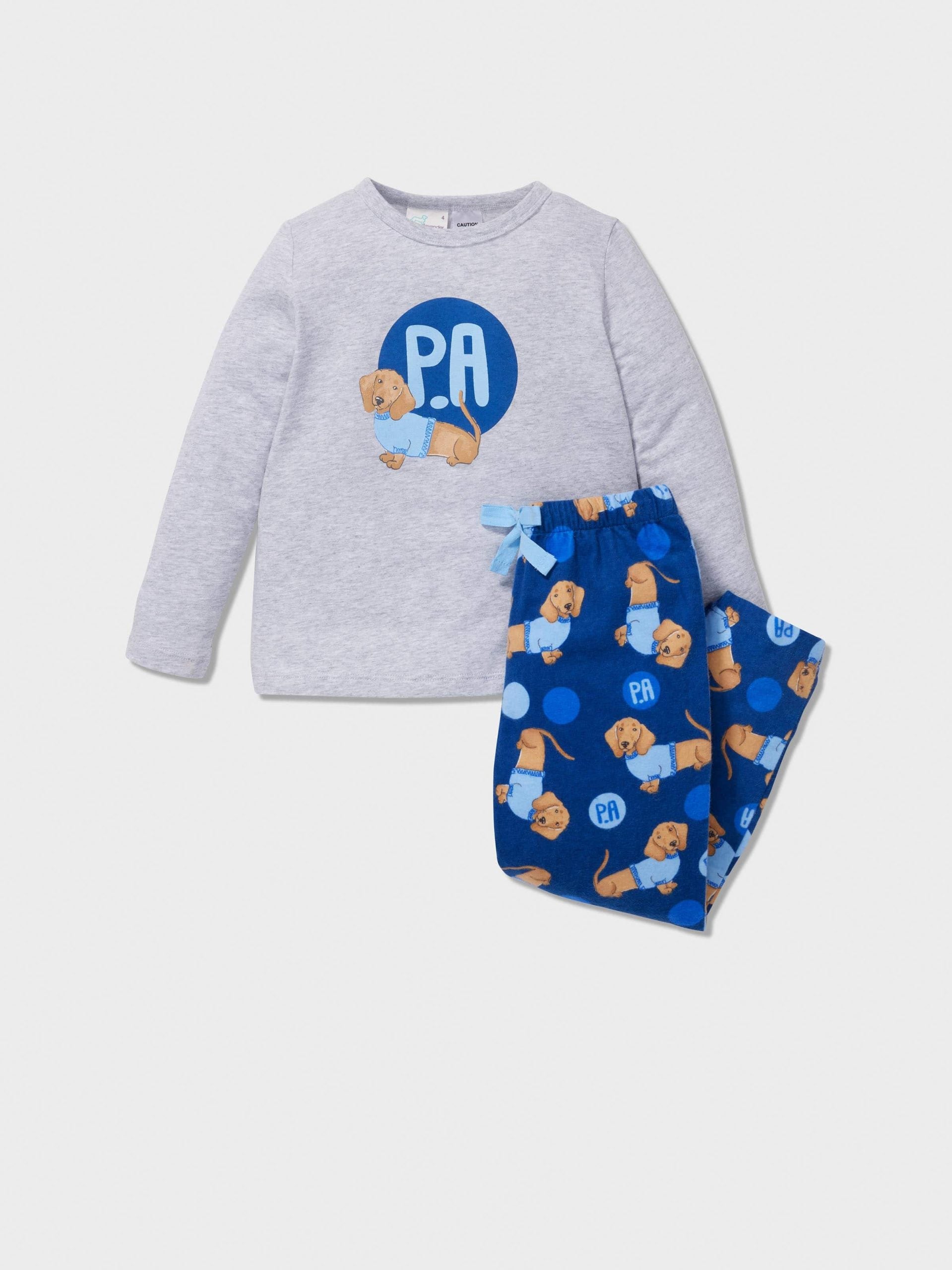 Jnr Boys Penny Spot Pj Set multi