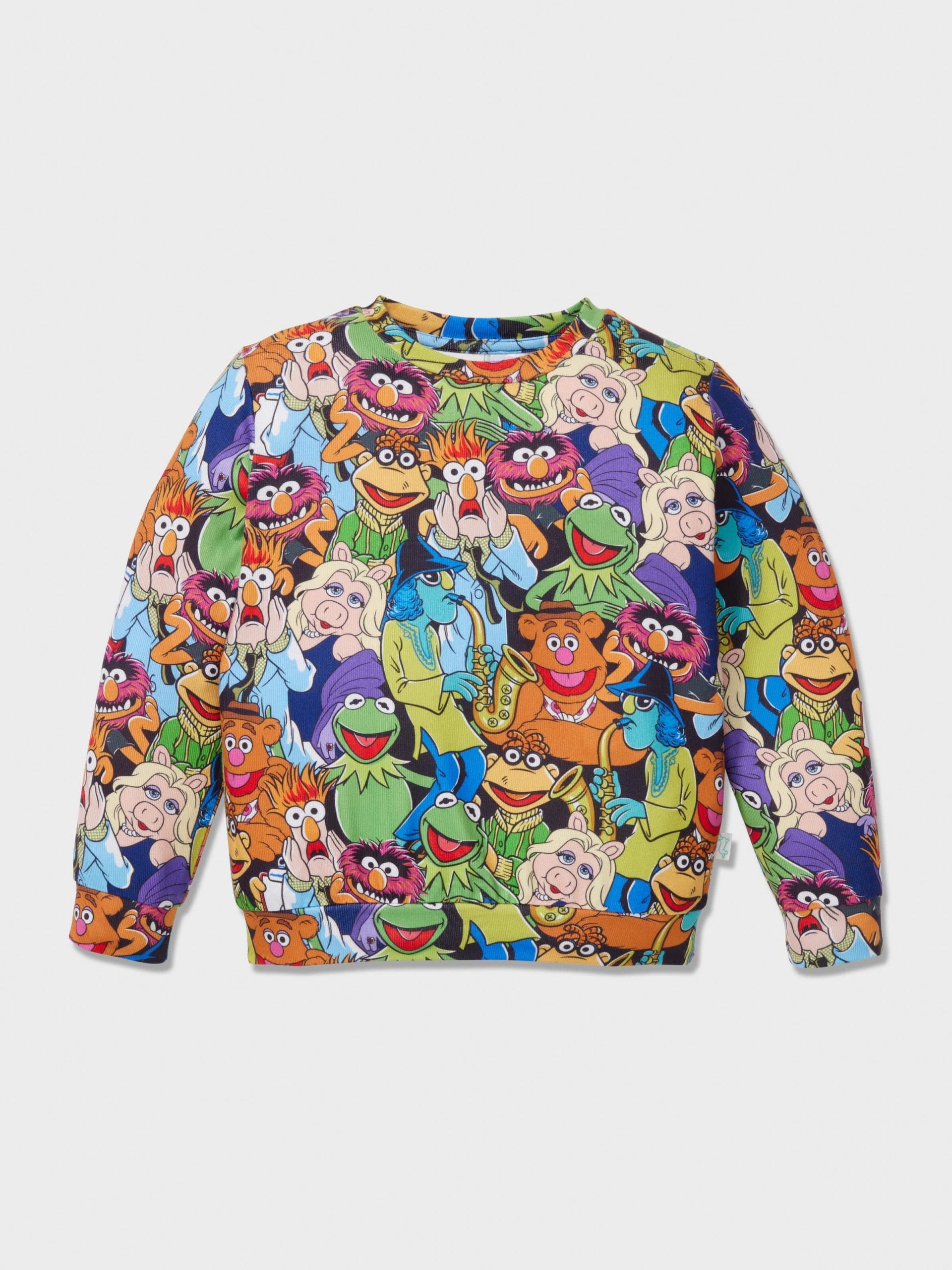 Kids Muppet Print Long Plush Pj Set multi