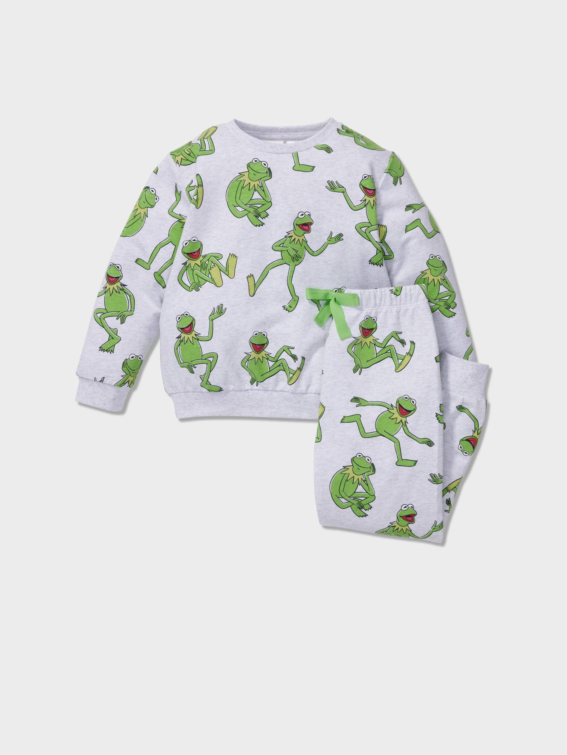 Jnr Kids Kermit Long Pj Set multi