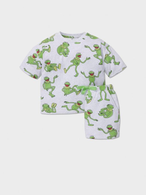 Jnr Kids Kermit Short Pj Set multi