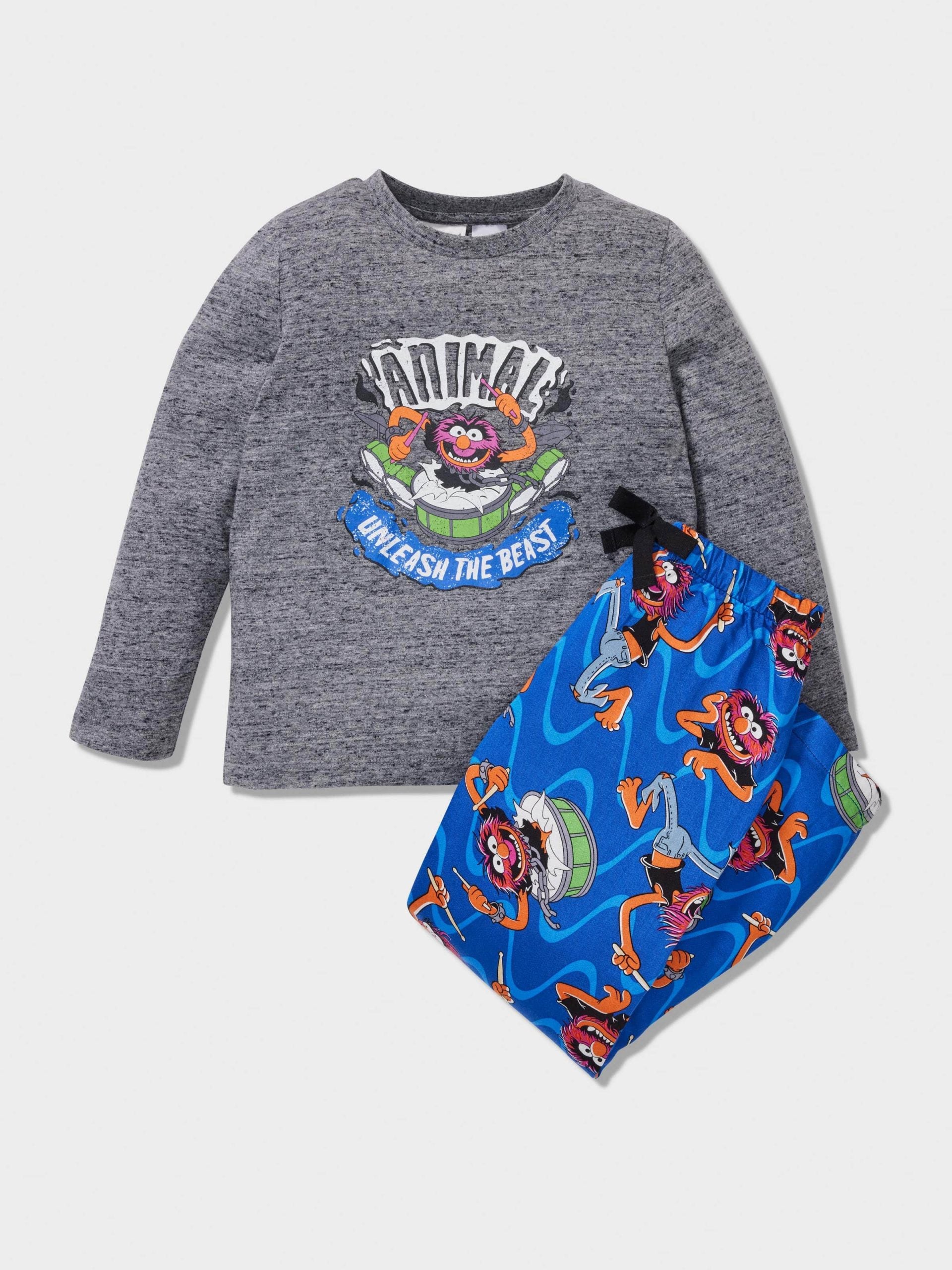 Boys Animal Muppet Long Pj Set multi