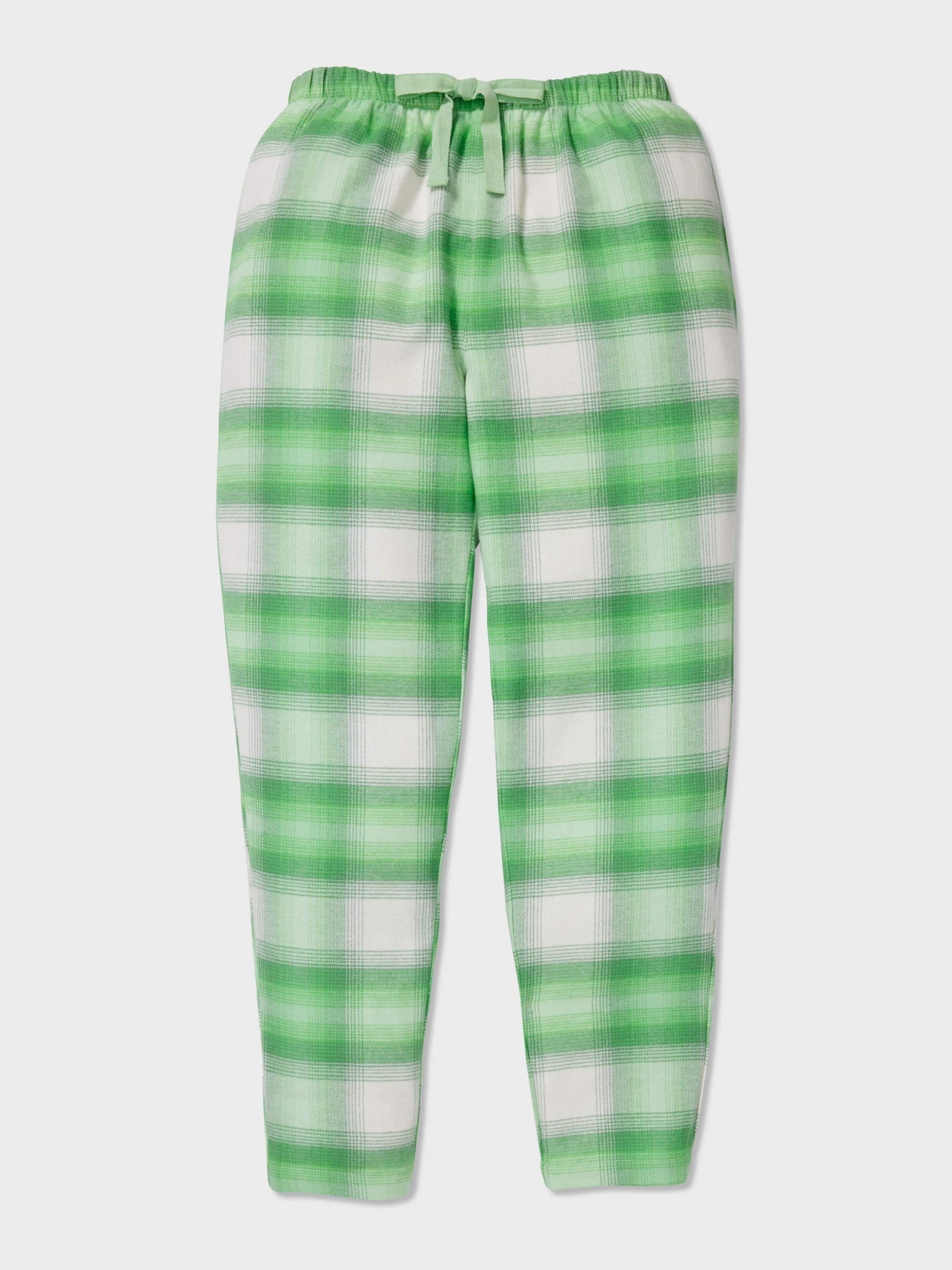 Boys Green Check Long Pj Set multi