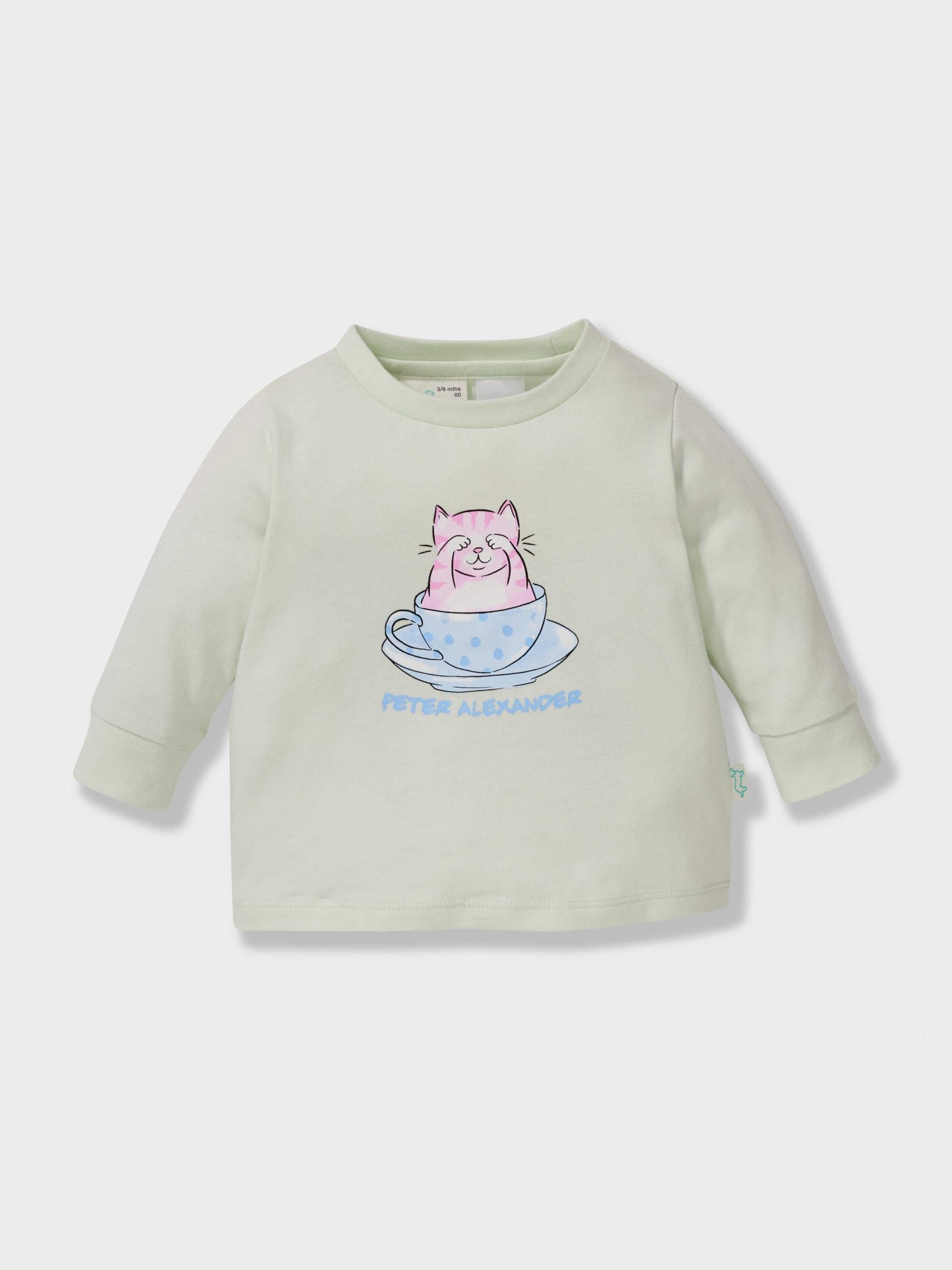 Baby Teacup Kitty Long Pj Set multi