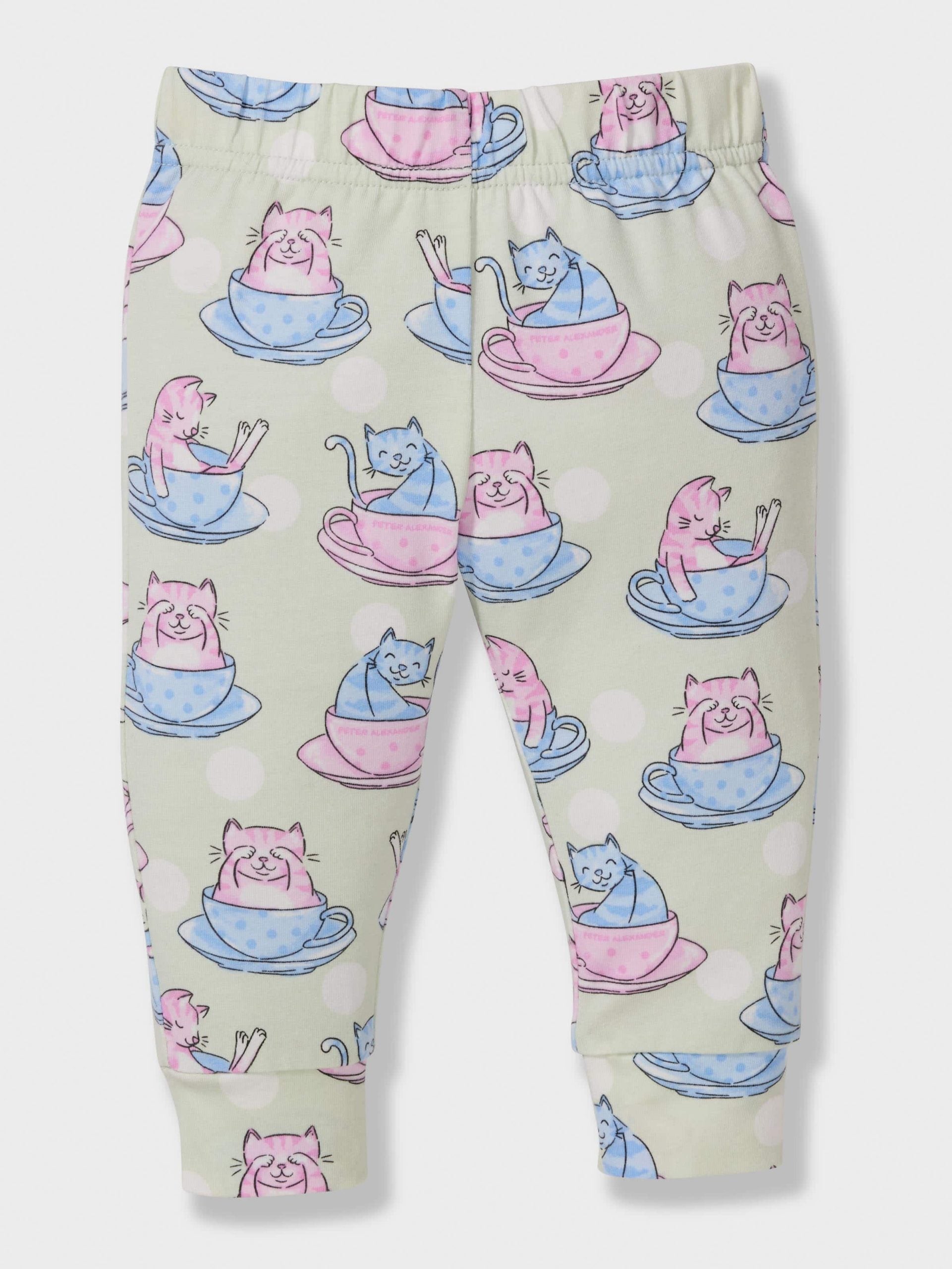 Baby Teacup Kitty Long Pj Set multi