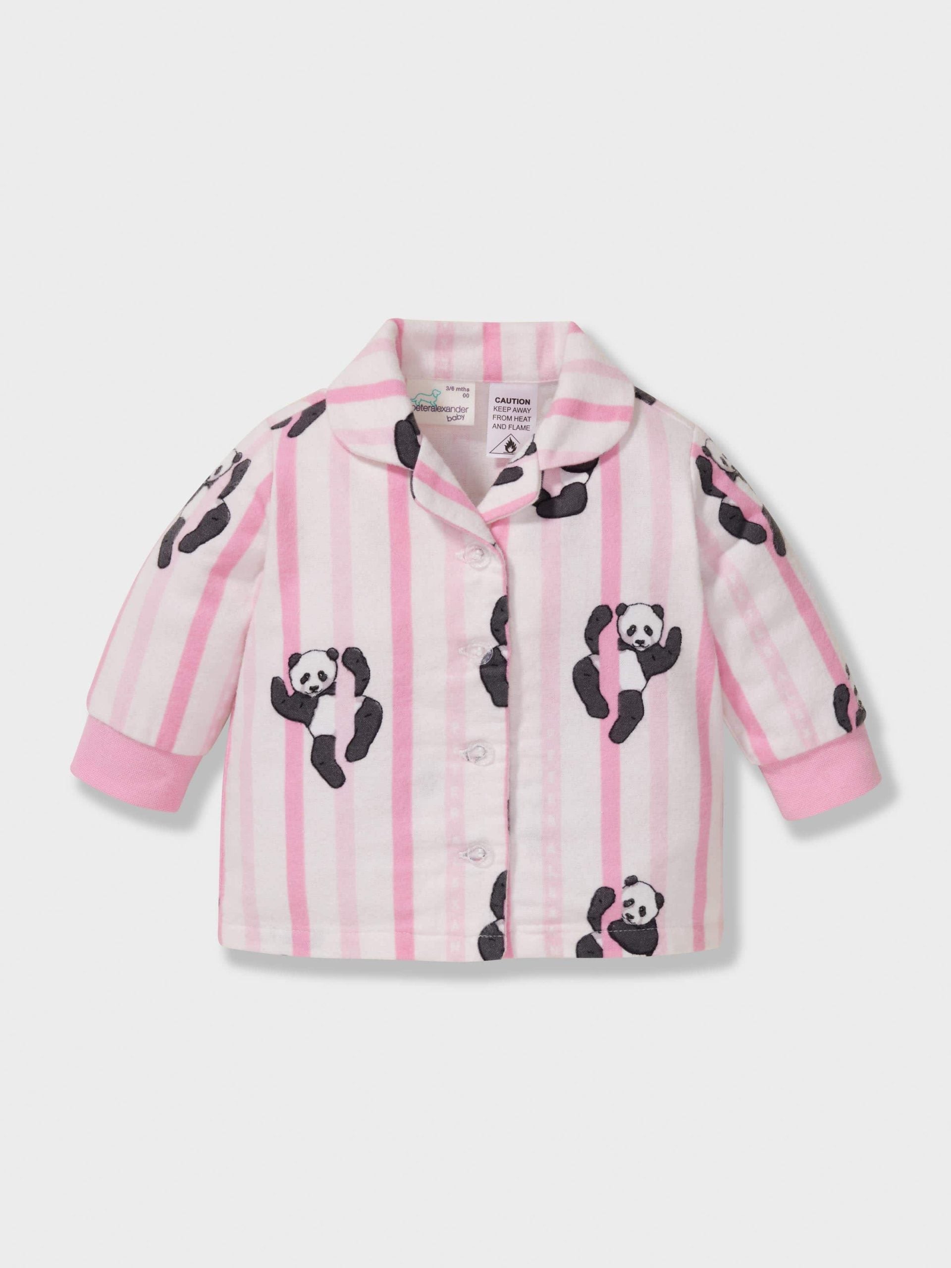 Baby Pink Panda Classic Pj Set multi