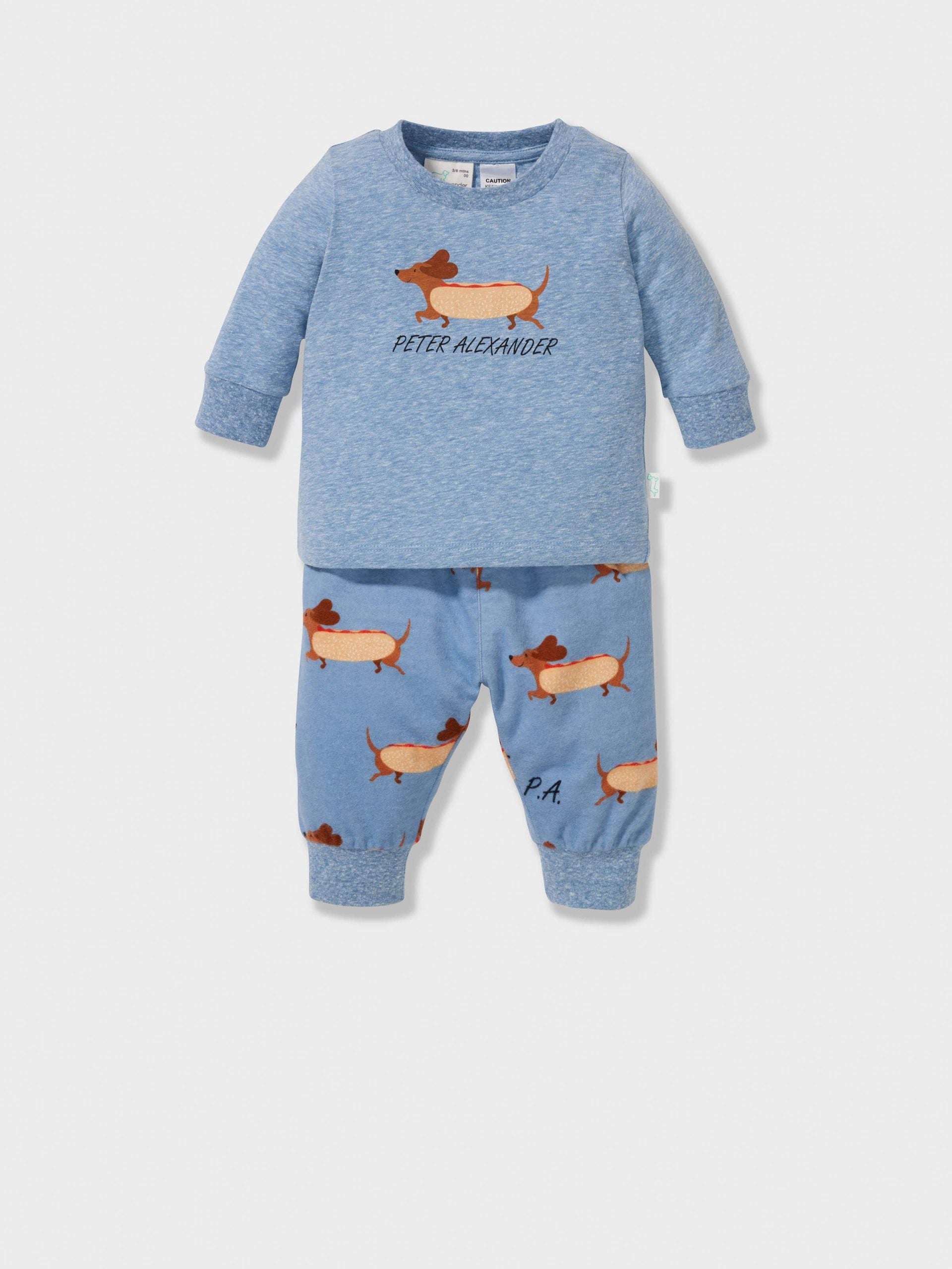 Baby Hotdog Long Pj Set multi