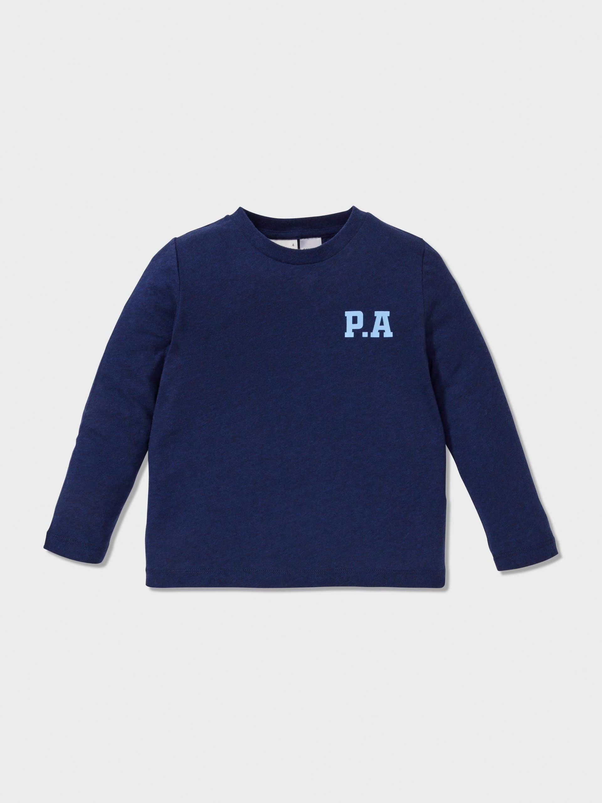 Jnr Boys Navy Check Long Pj Set multi
