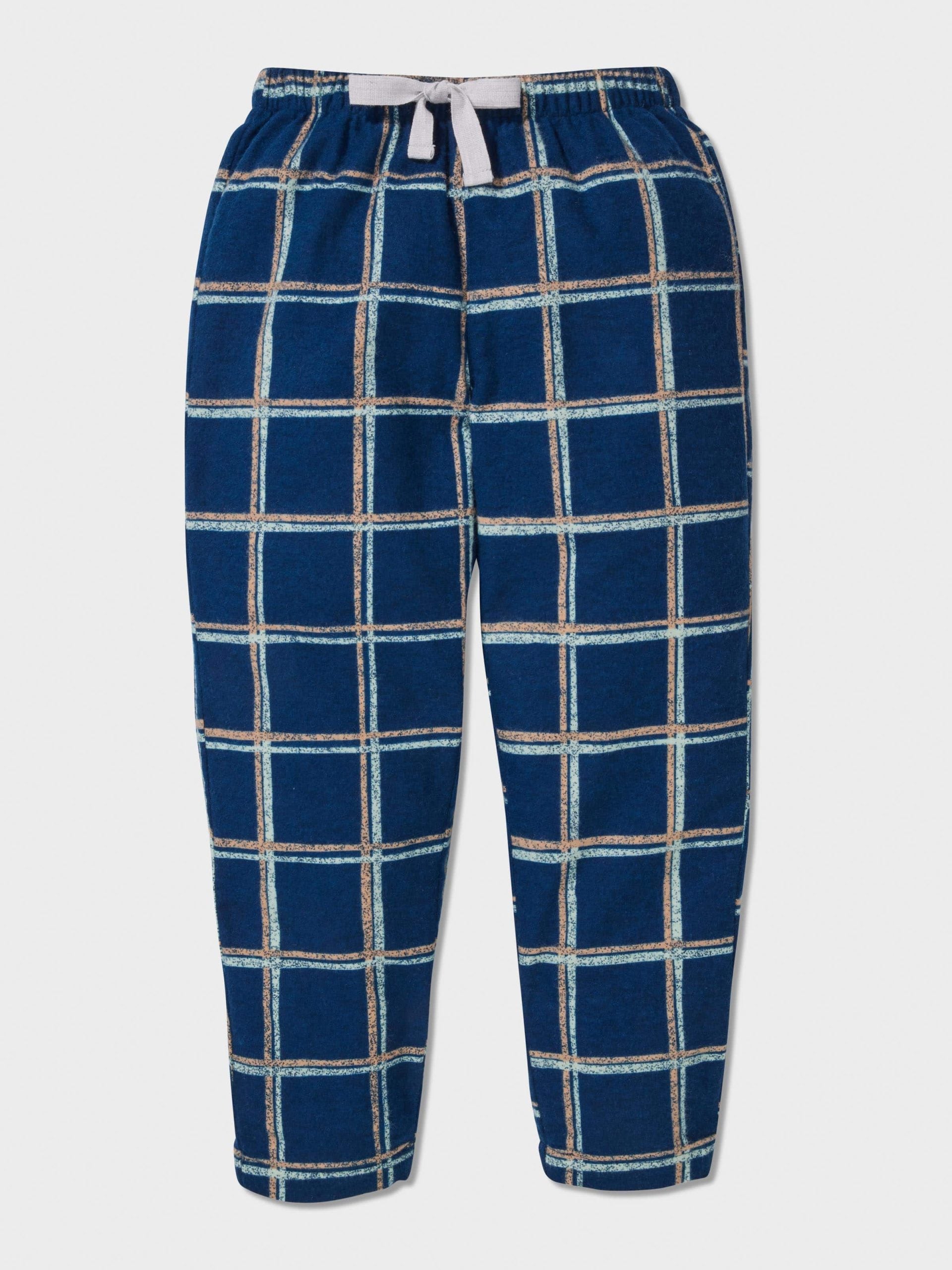 Jnr Boys Windowpane Check Pj Set multi