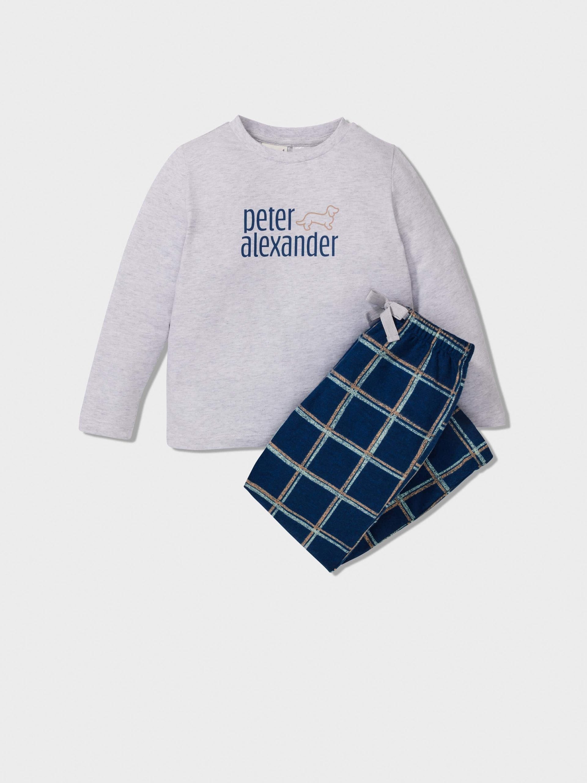Jnr Boys Windowpane Check Pj Set multi