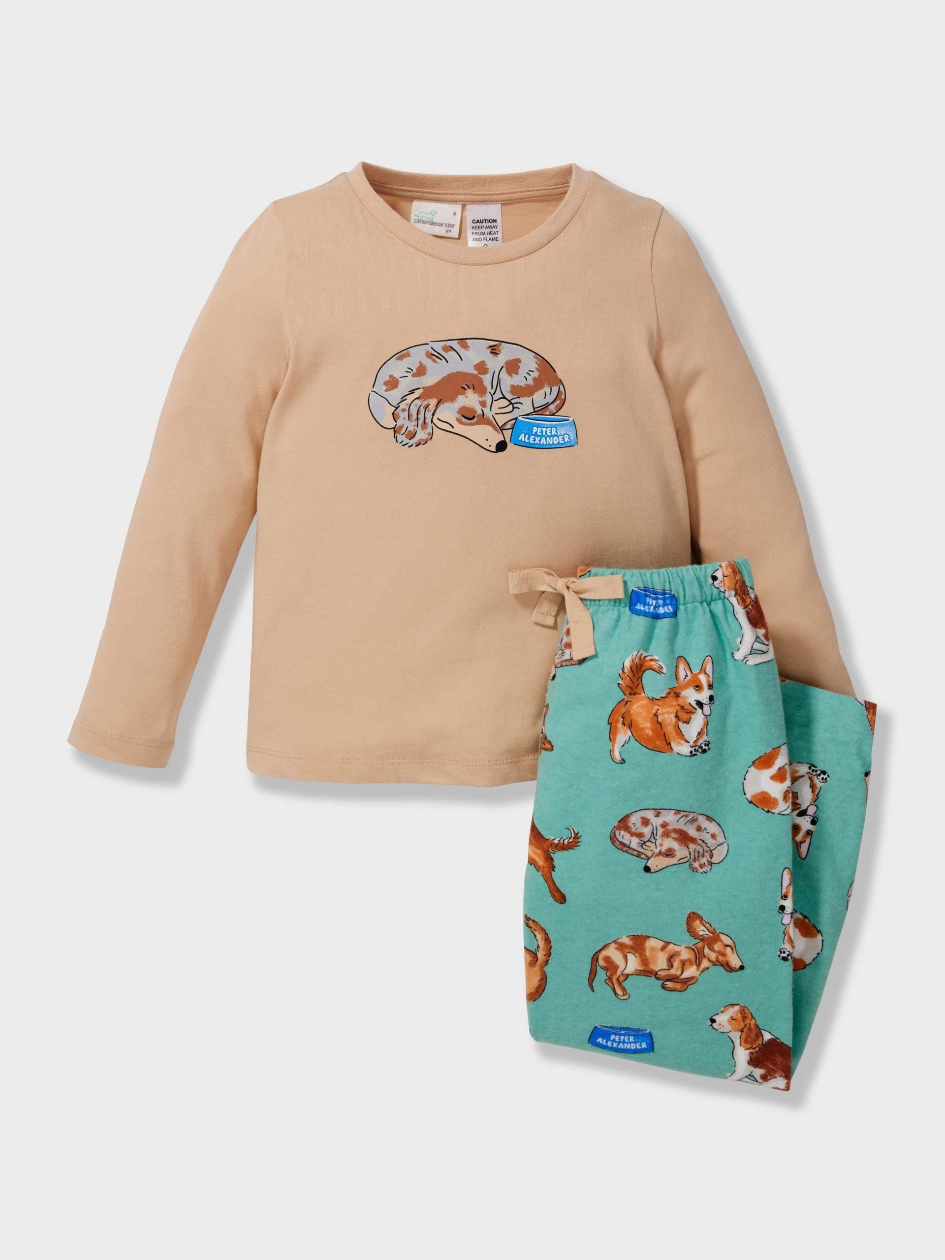 Jnr Boys Hungry Puppy Pj Set multi