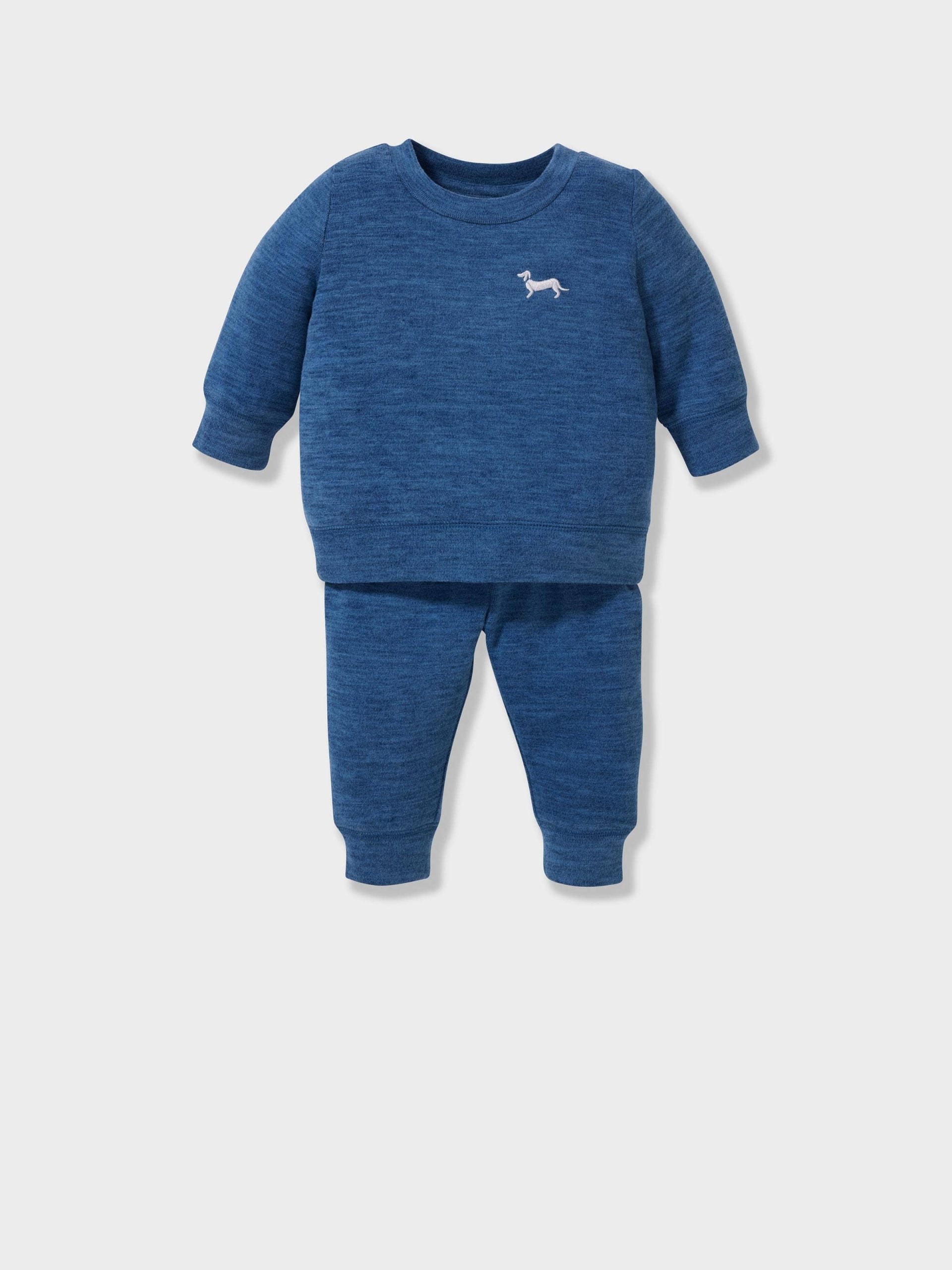 Baby Fuzzy Blue Pj Set blue
