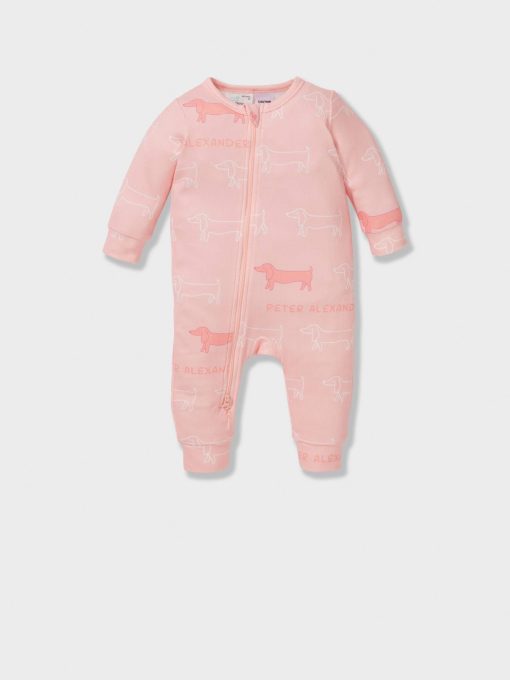 Baby Striped Plush Onesie multi