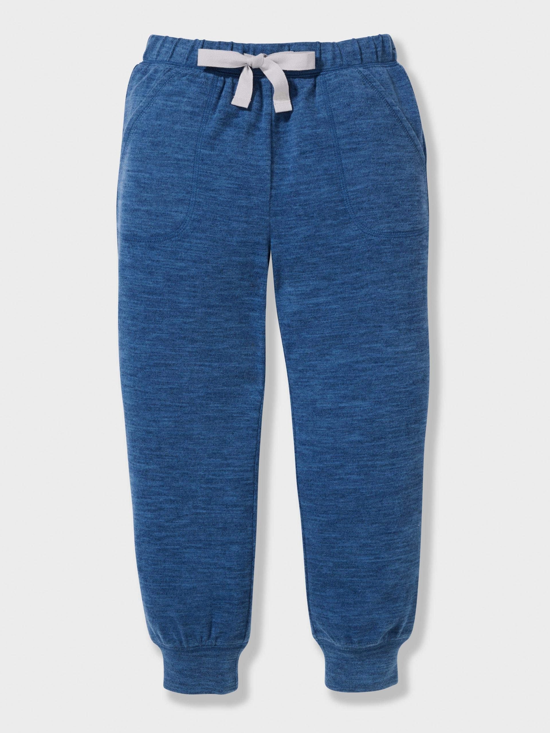 Jnr Boys Fuzzy Blue Pj Set blue