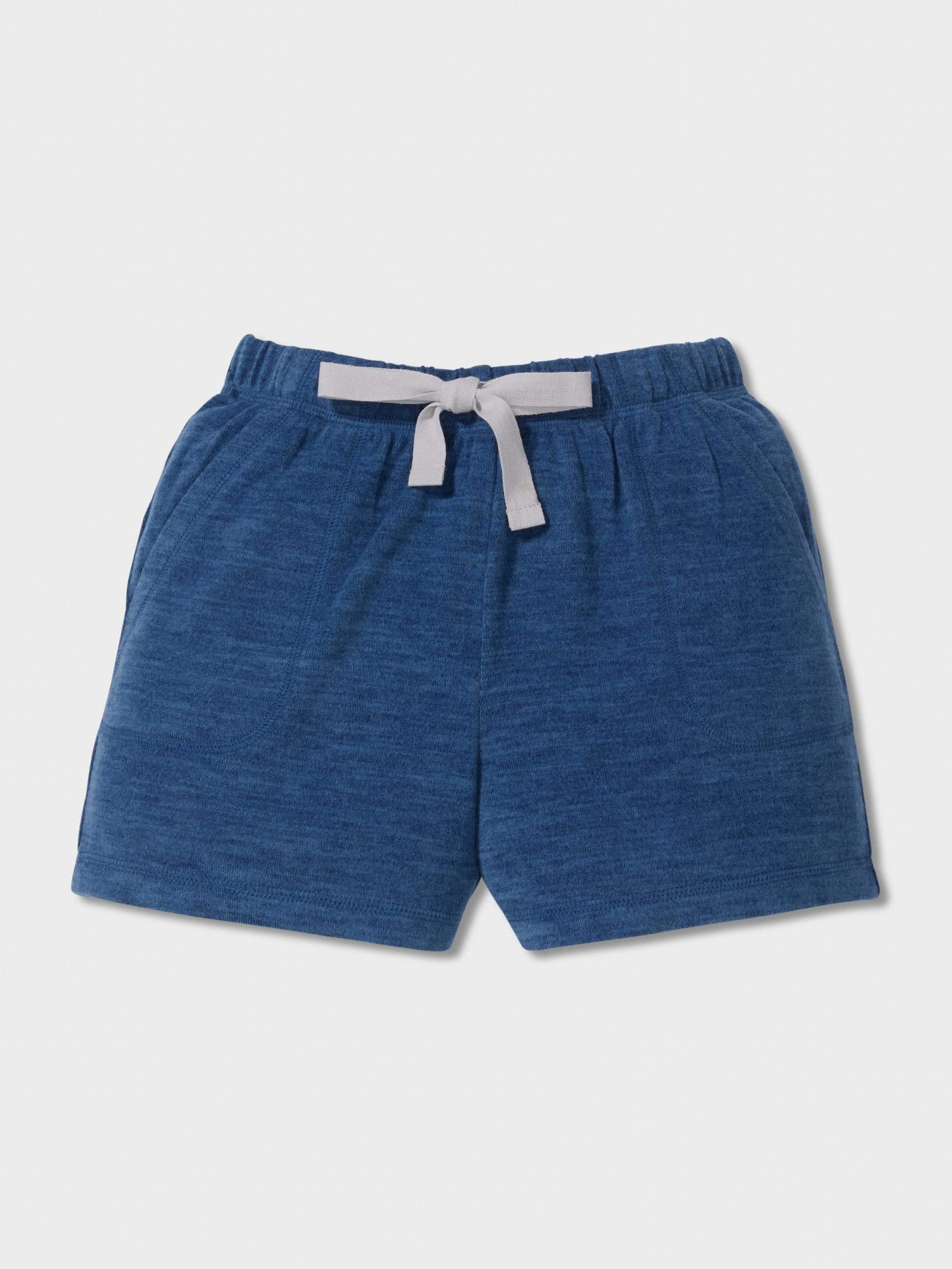 Jnr Boys Fuzzy Blue Short Pj Set blue