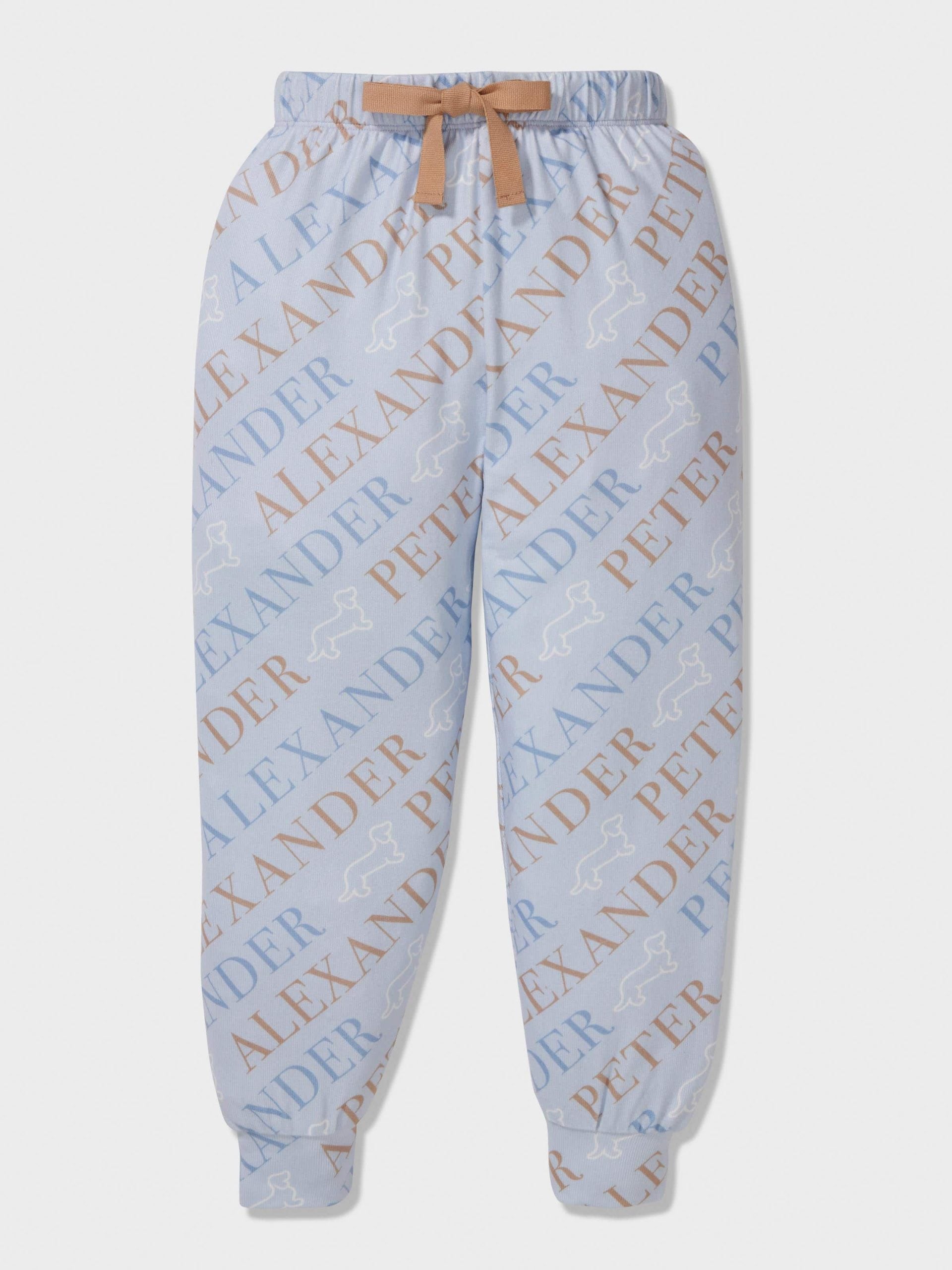 Jnr Boys Heritage Logo Pj Set dustyblue