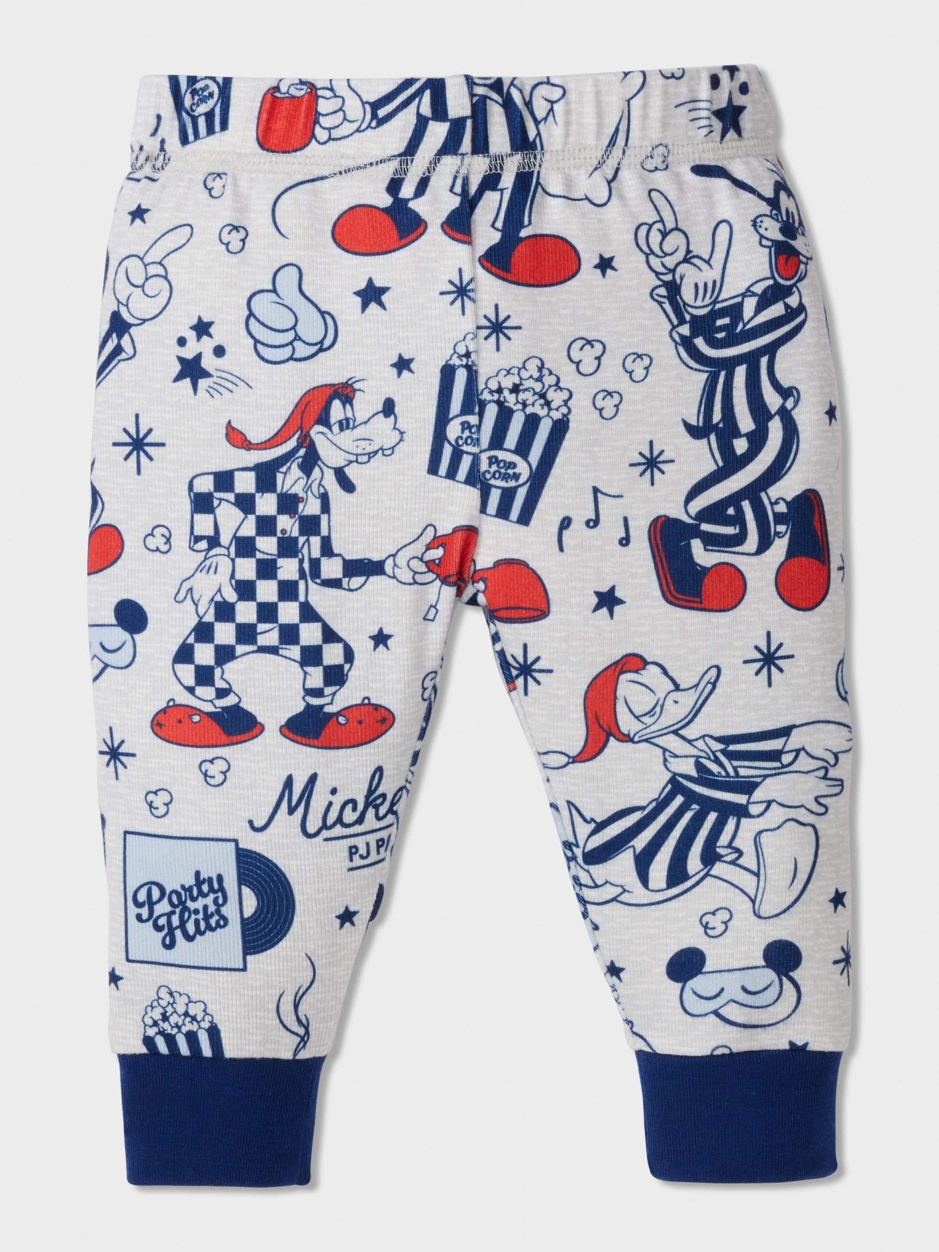 Baby Disney Mickey Long Plush Pj Set Multi