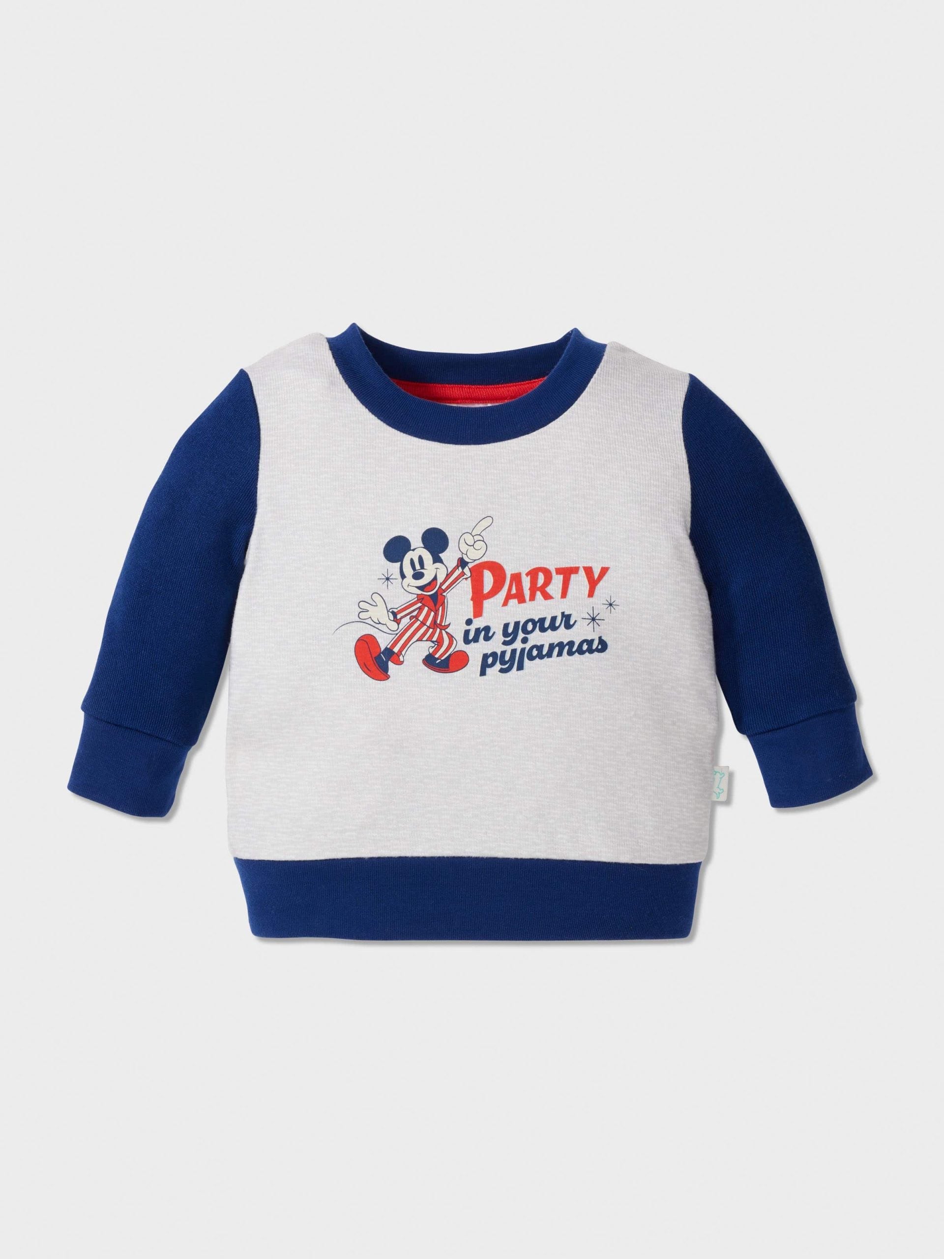 Baby Disney Mickey Long Plush Pj Set Multi