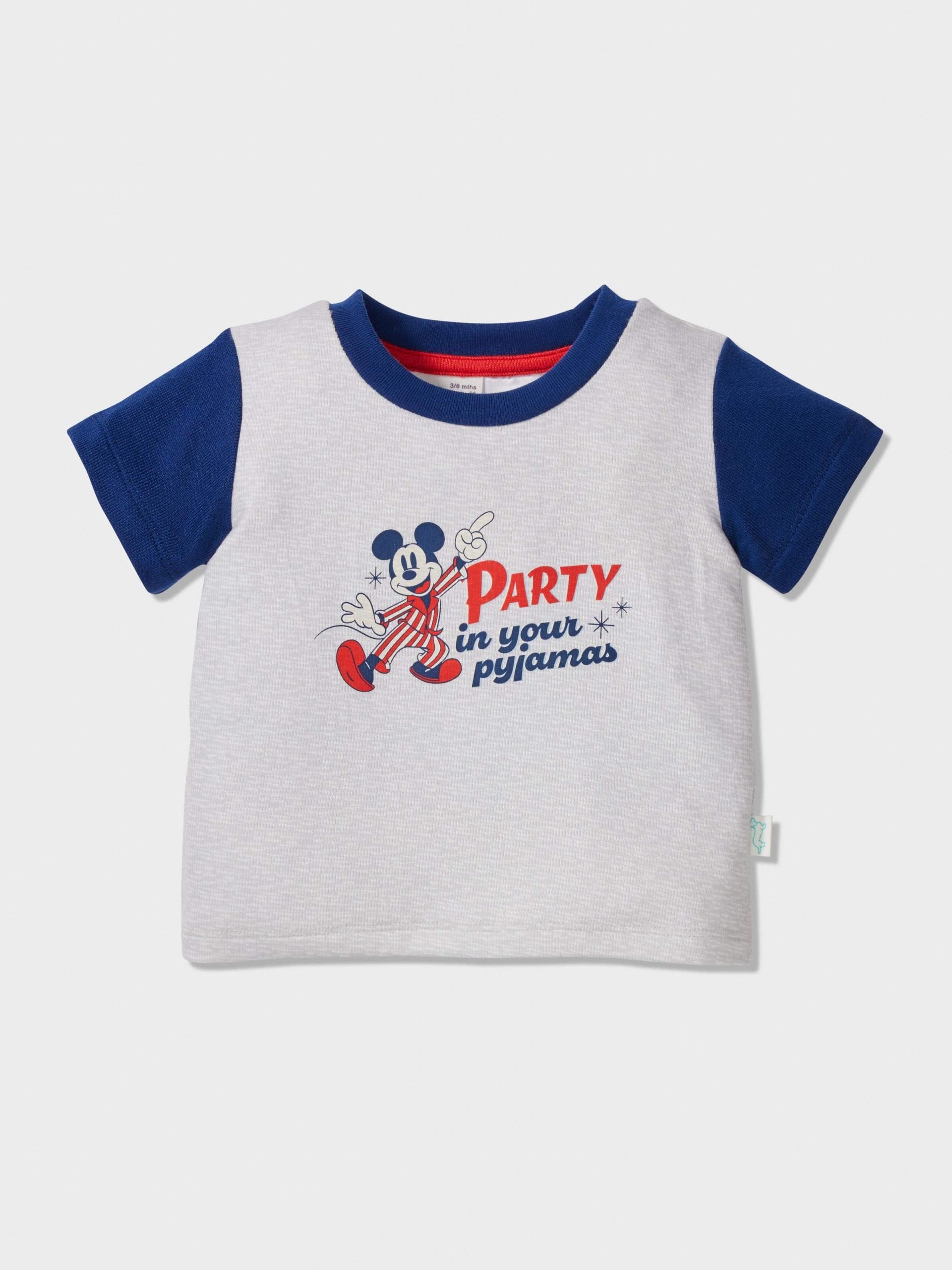 Baby Disney Mickey Party Short Pj Set Multi