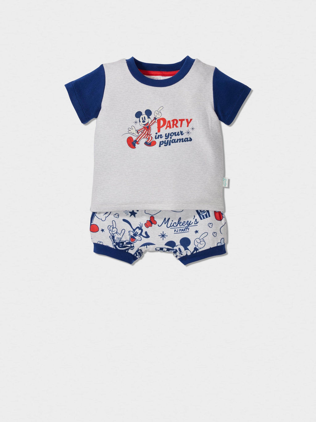 Baby Disney Mickey Party Short Pj Set Multi