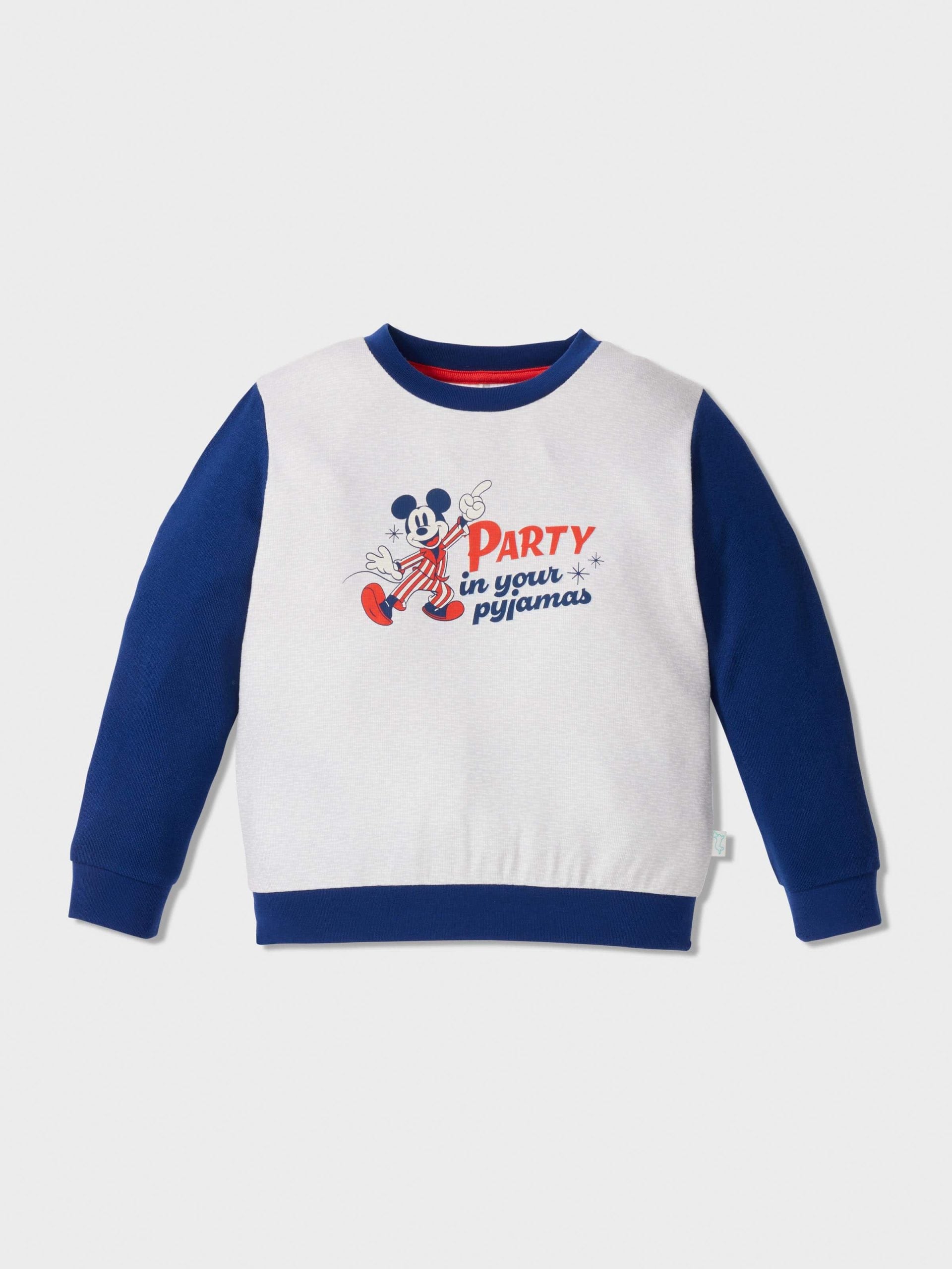Jnr Boys Disney Mickey Long Pj Set Multi