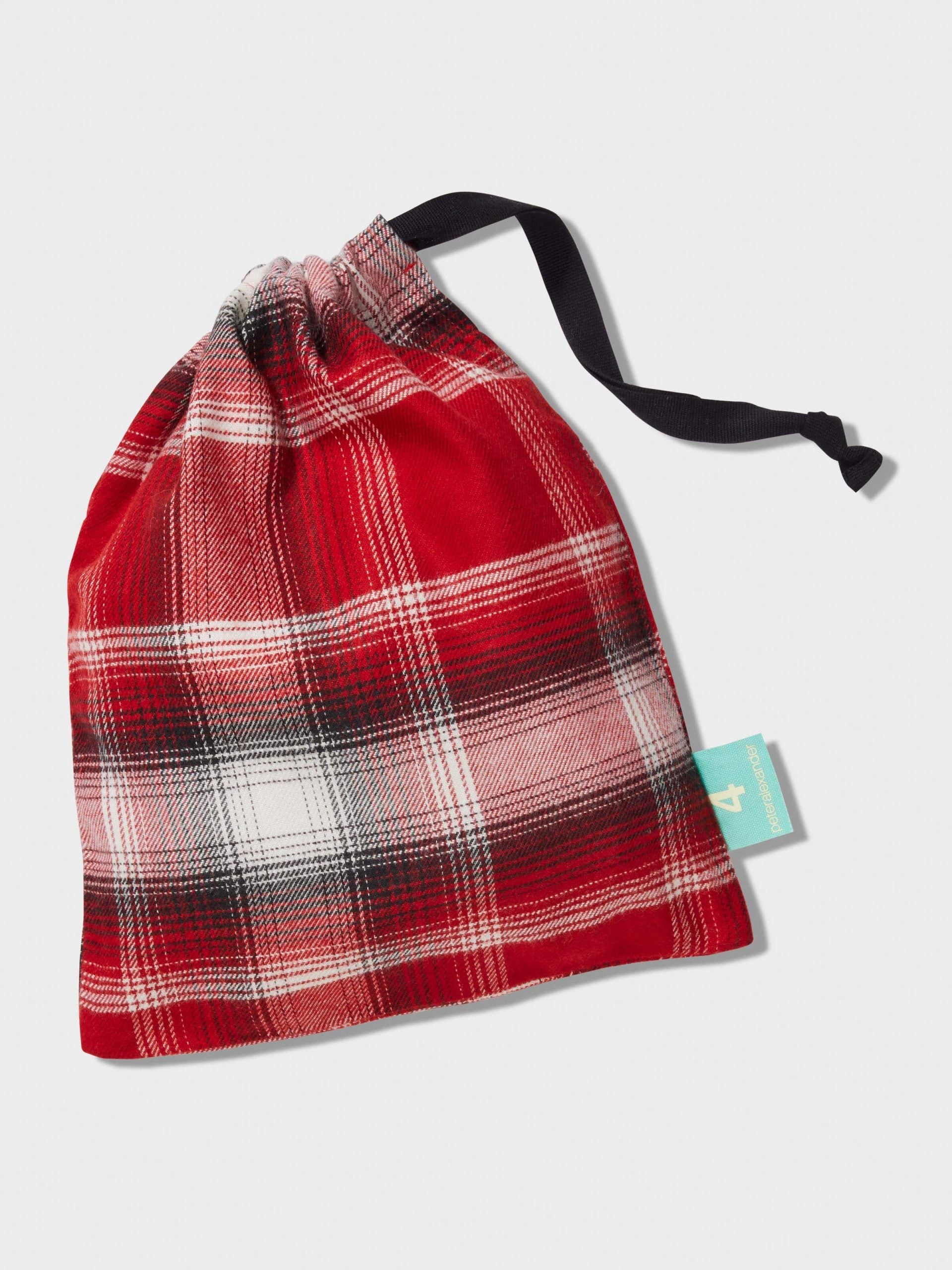 Jnr Boys Red Check Long Pj Set Multi