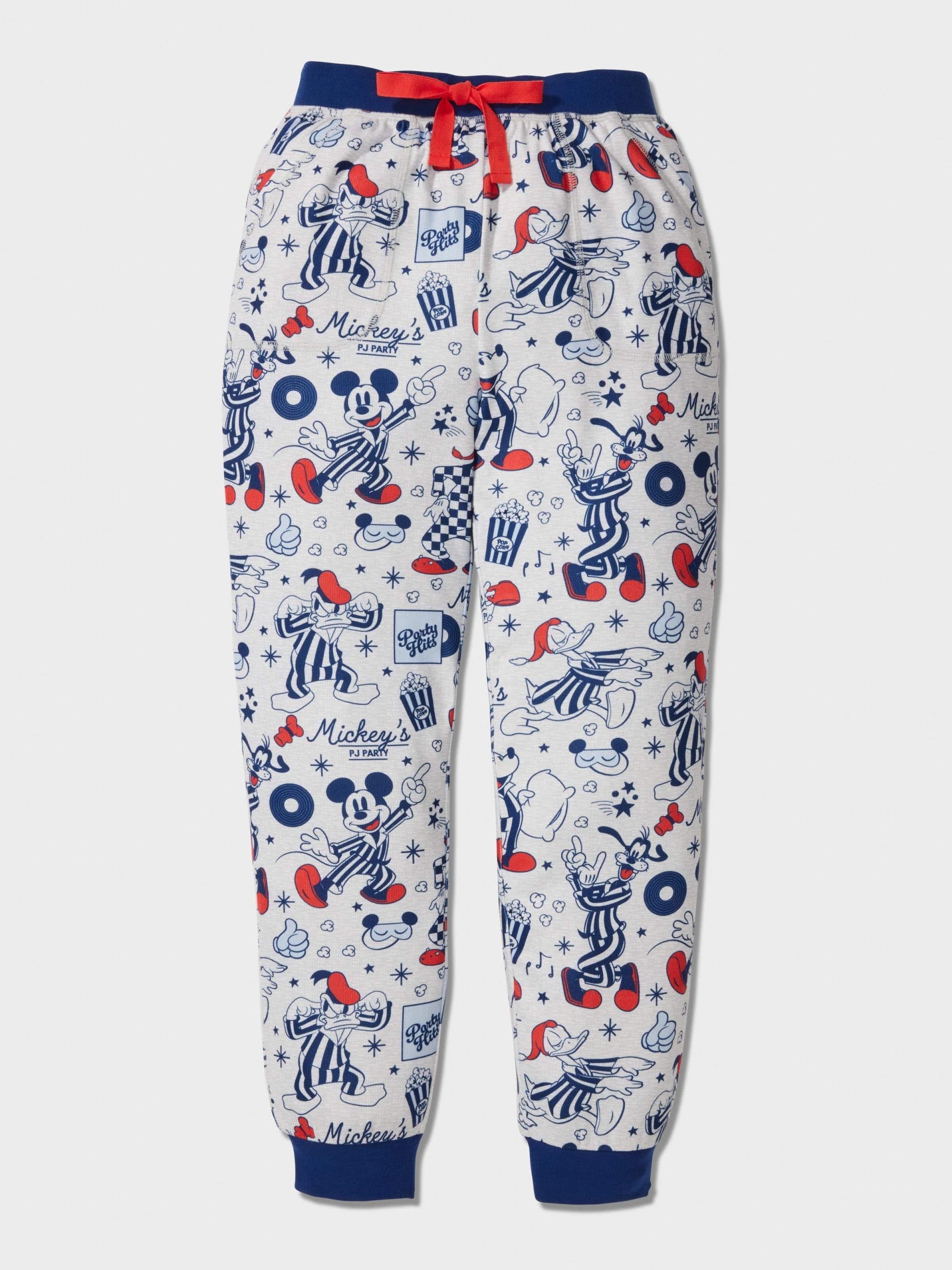 Boys Disney Mickey Long Plush Pj Set Multi