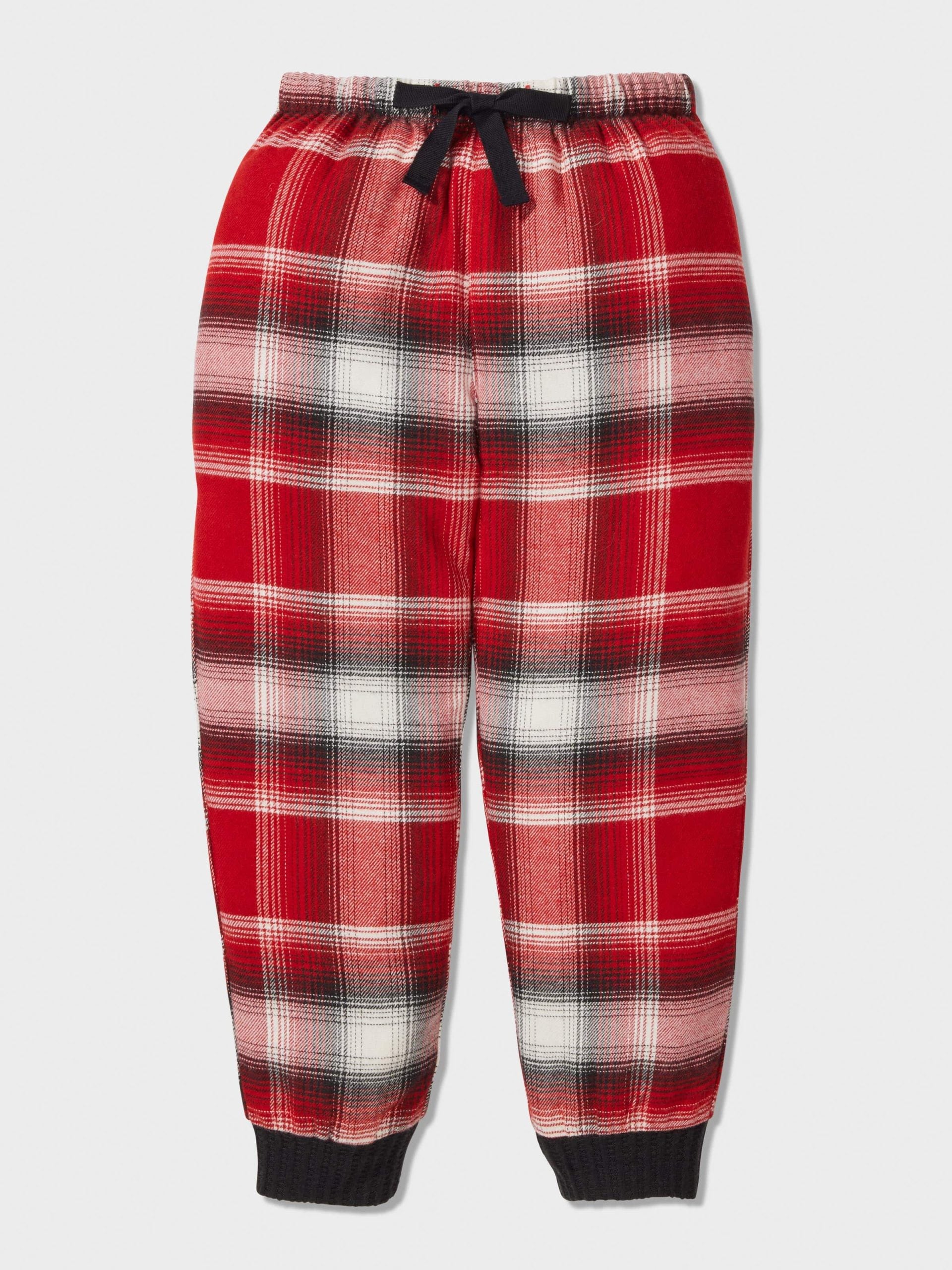 Boys Red Check Long Pj Set Multi