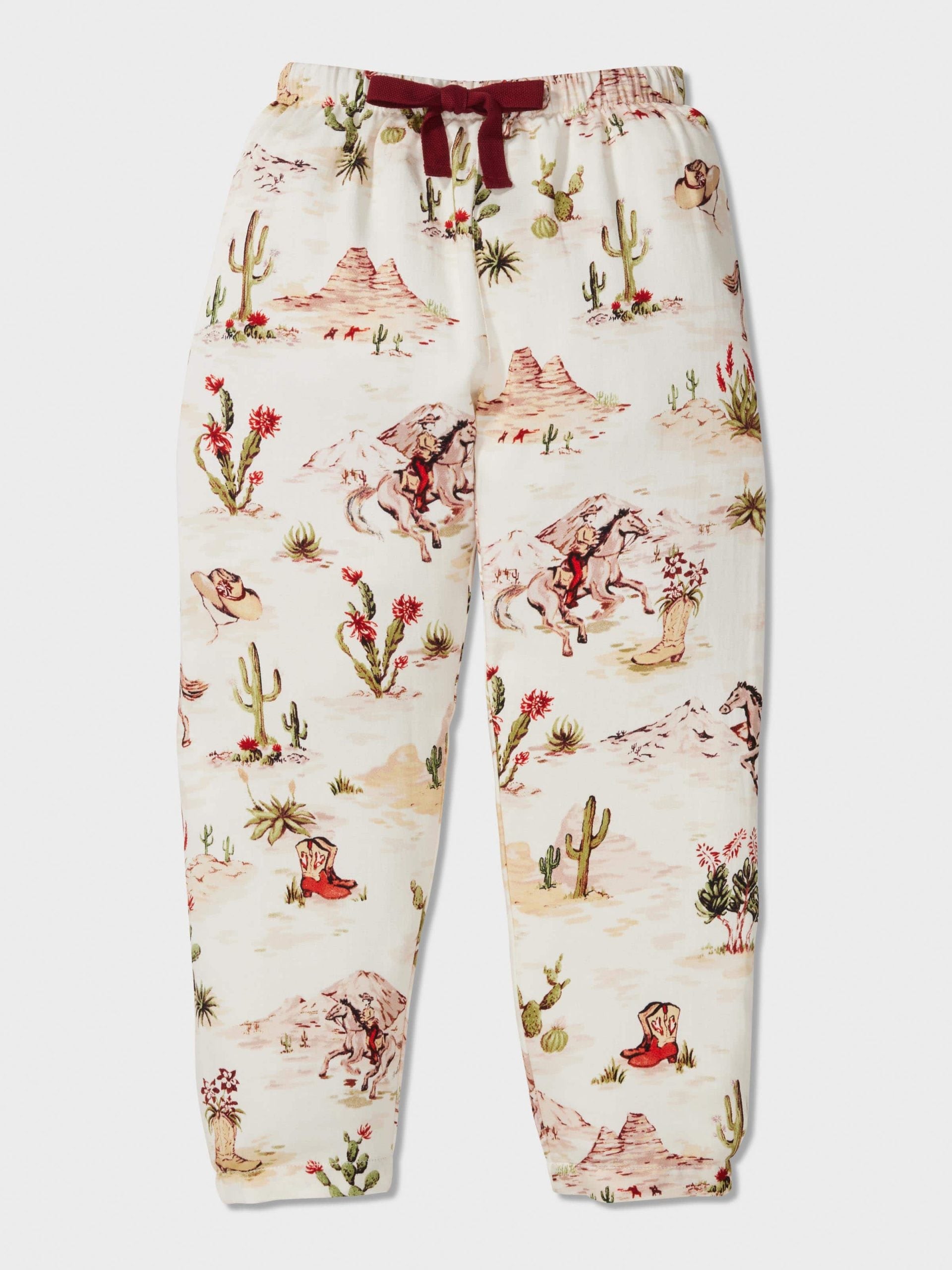 Boys Western Print Long Pj Set Multi
