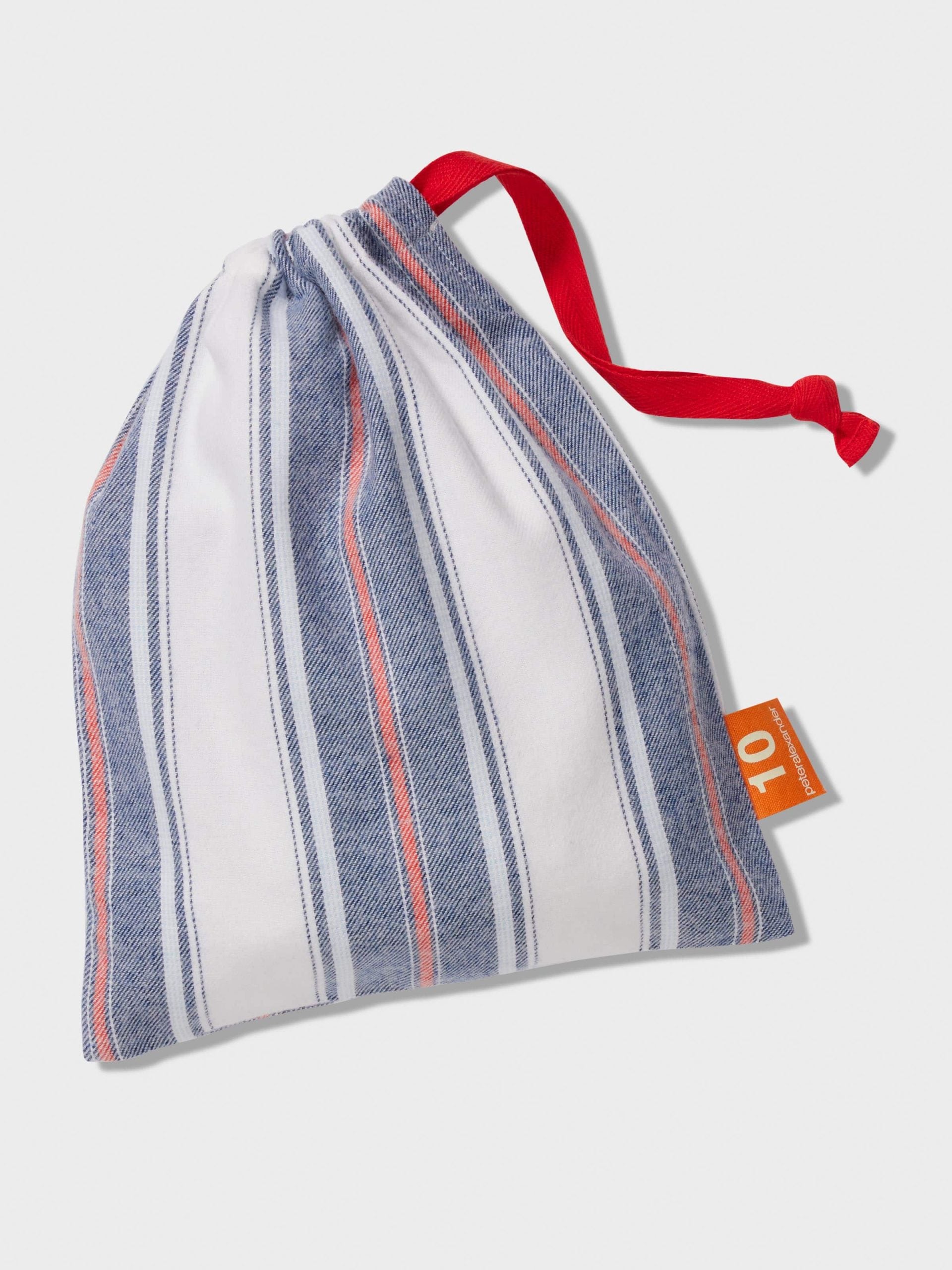 Boys Stripe Flannelette Long Pj Set Navy