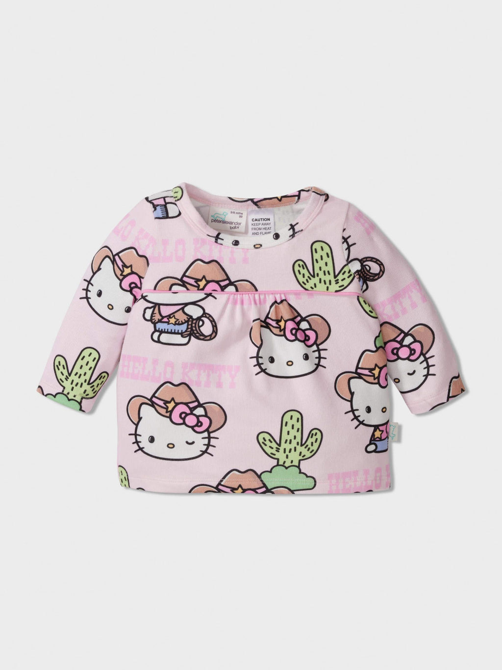 Baby Hello Kitty Cowboy Long Plush Pj Set Multi
